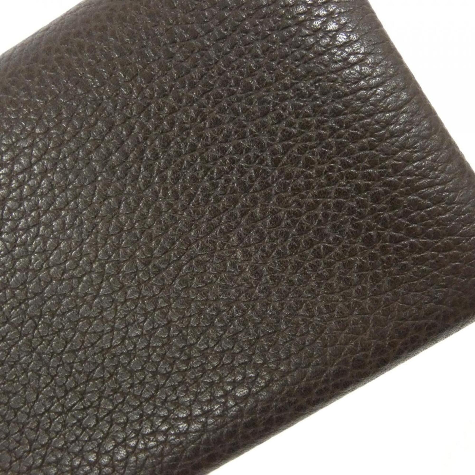 Hermes Brown Barenia Leather Coin Purse/Coin Case (Pre-Owned)