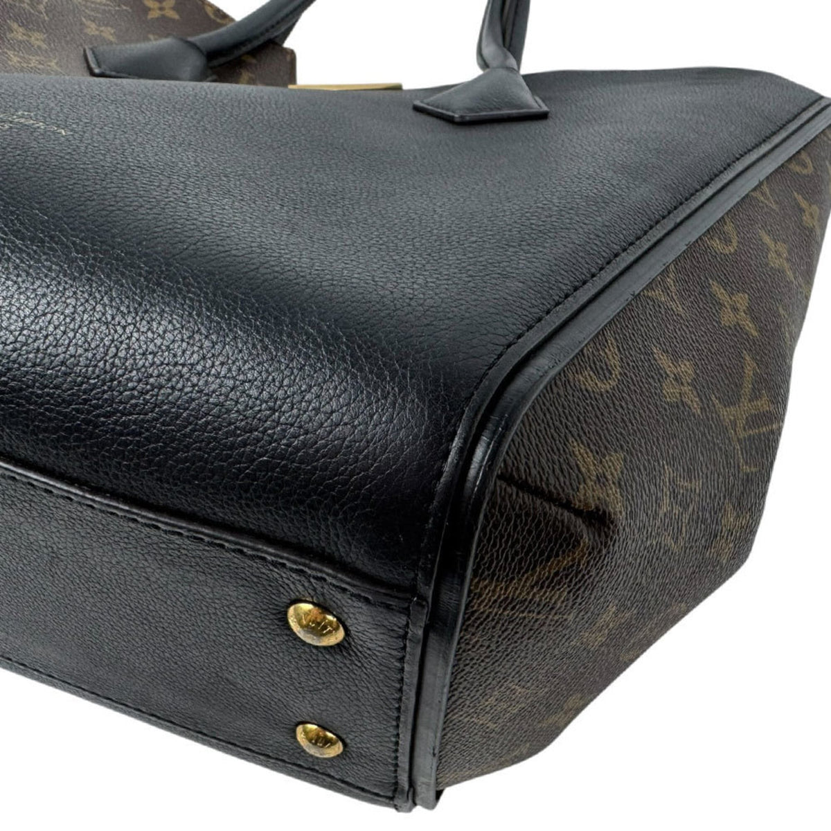 Louis Vuitton Black Brown Monogram Monogram Handbag (Pre-Owned)