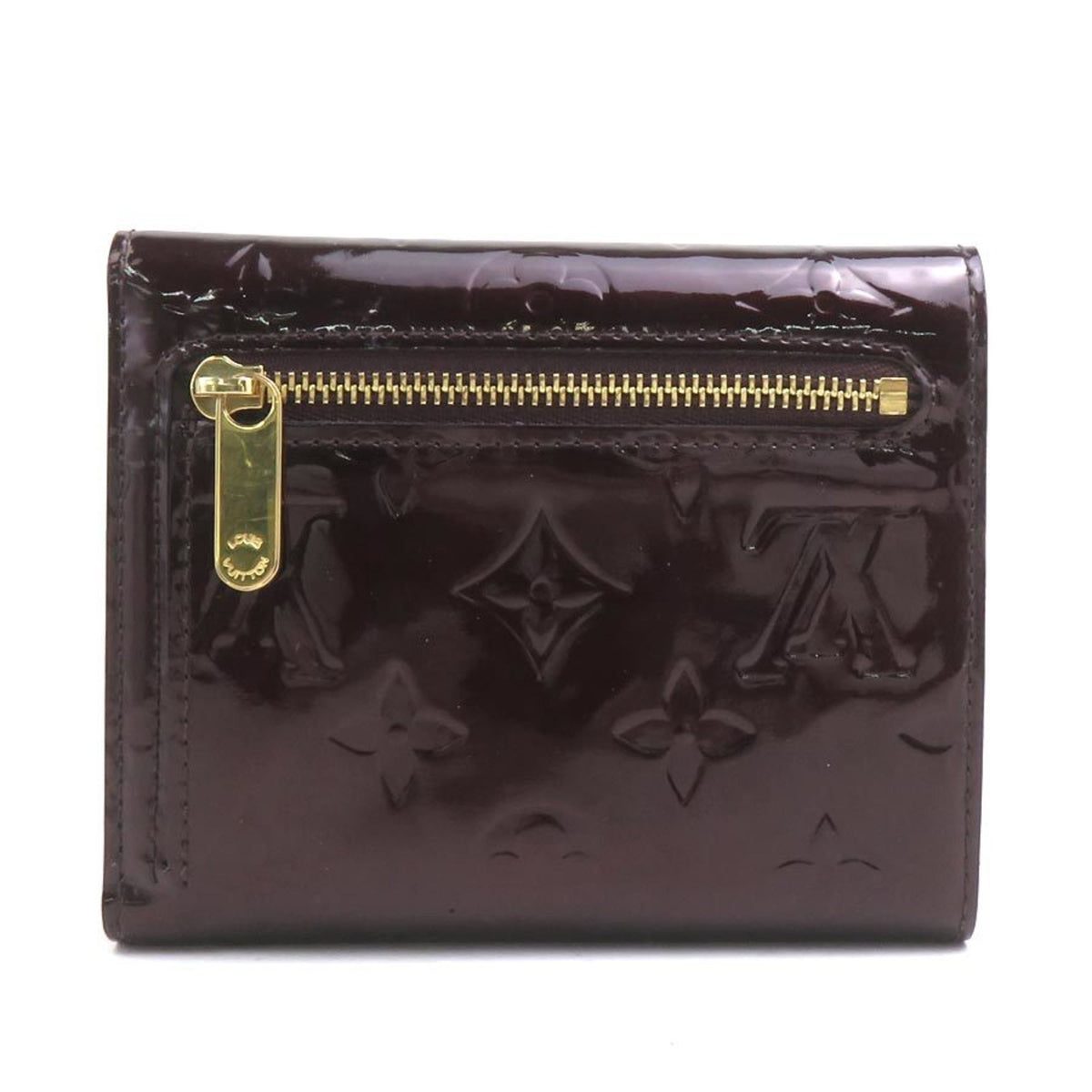 Louis Vuitton Monogram Vernis Amarante Monogram Vernis Wallet (Tri-Fold) (Pre-Owned)