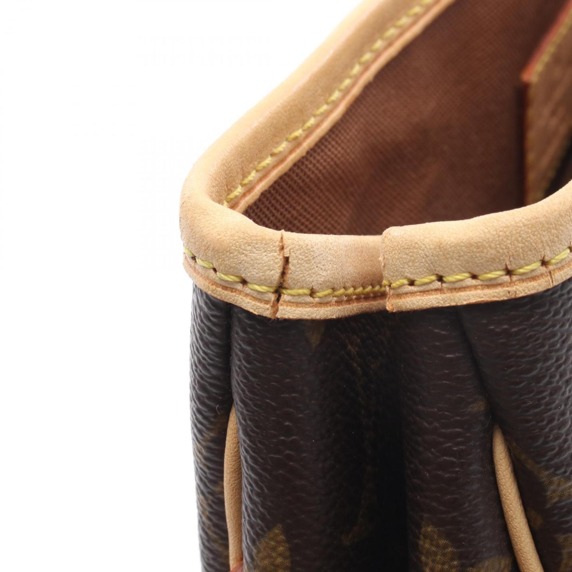 Louis Vuitton Brown Monogram Coated Canvas Leather Handbag (Pre-Owned)