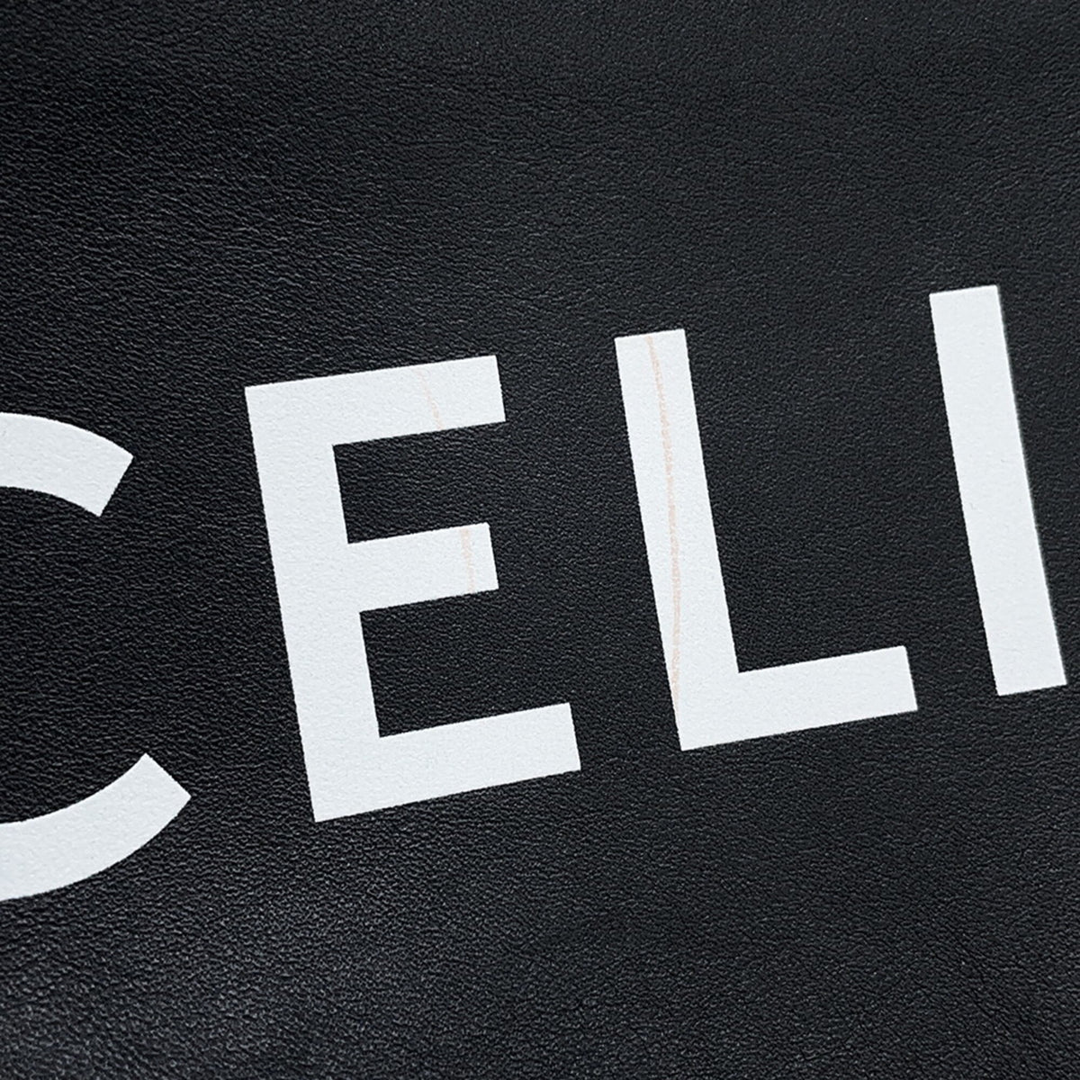 Celine Black White Leather Handbag Shoulder Bag (Pre-Owned)