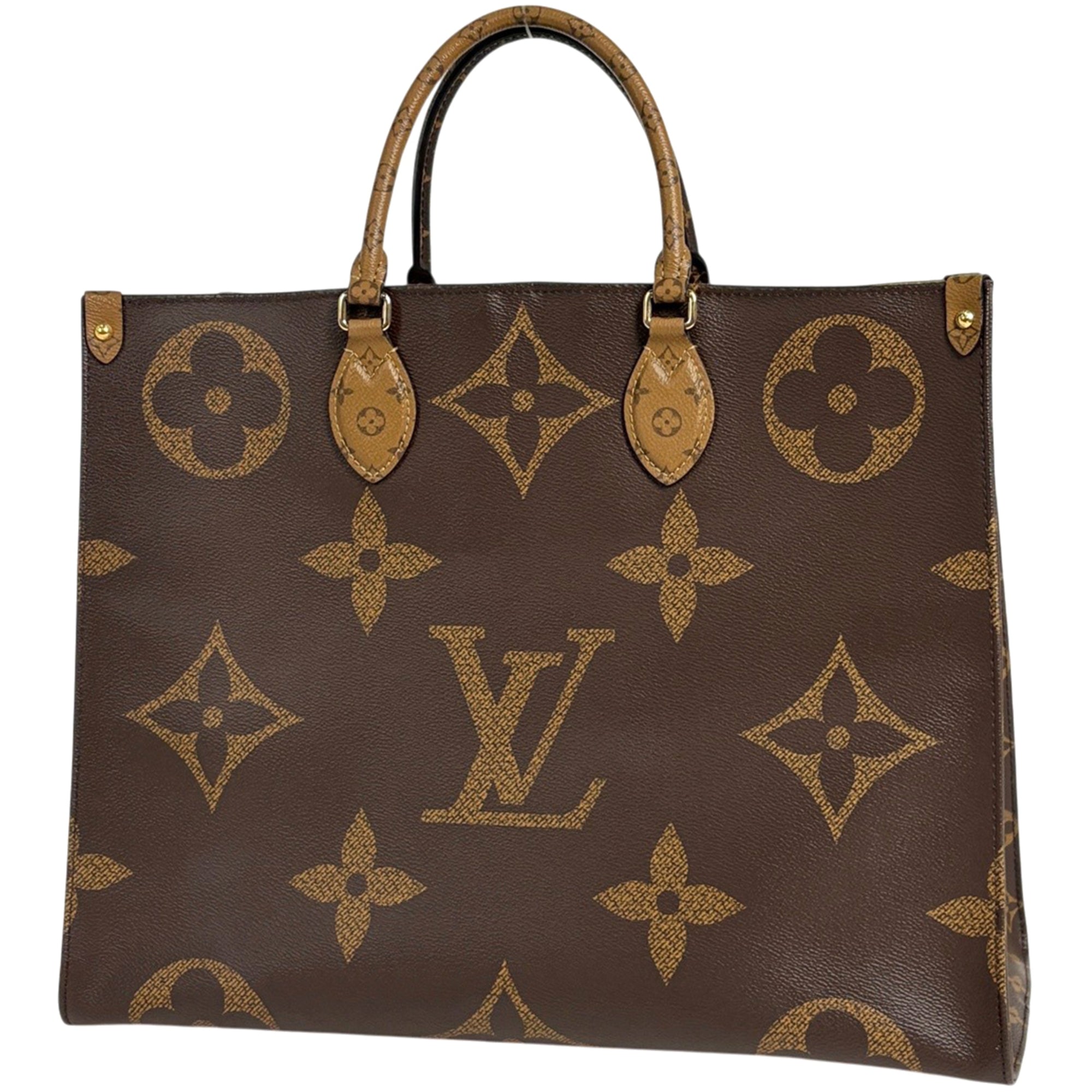 Louis Vuitton Brown Monogram Reverse Tote Bag (Pre-Owned)