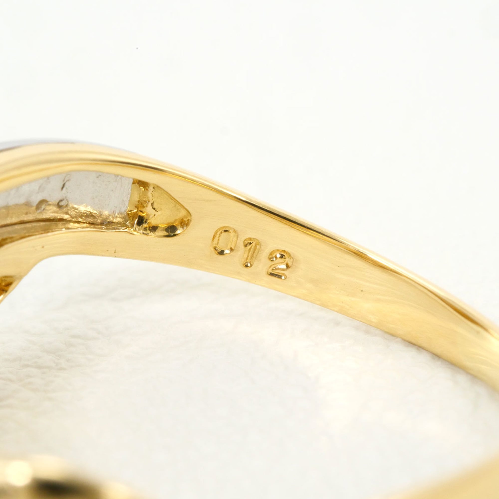 Unbranded Platinum Yellow Gold Yellow Gold (18K) Platinum 900 Band Ring (Pre-Owned)