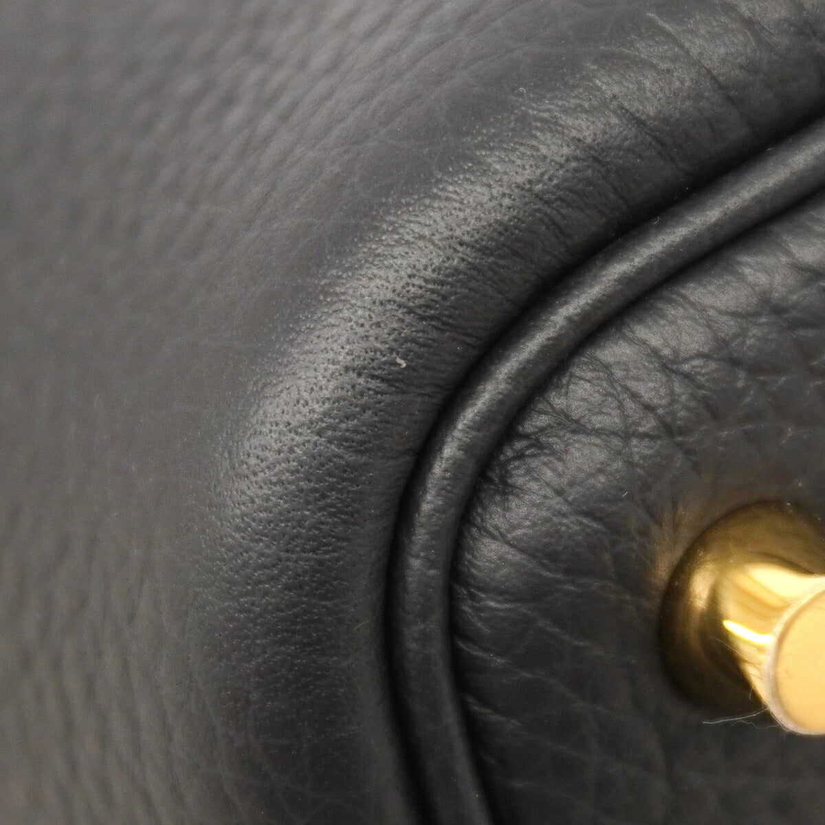 Hermes Black Taurillon Clemence Leather Handbag (Pre-Owned)