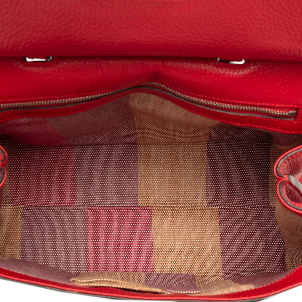 Gucci Red Color Leather Handbag Shoulder Bag (Pre-Owned)
