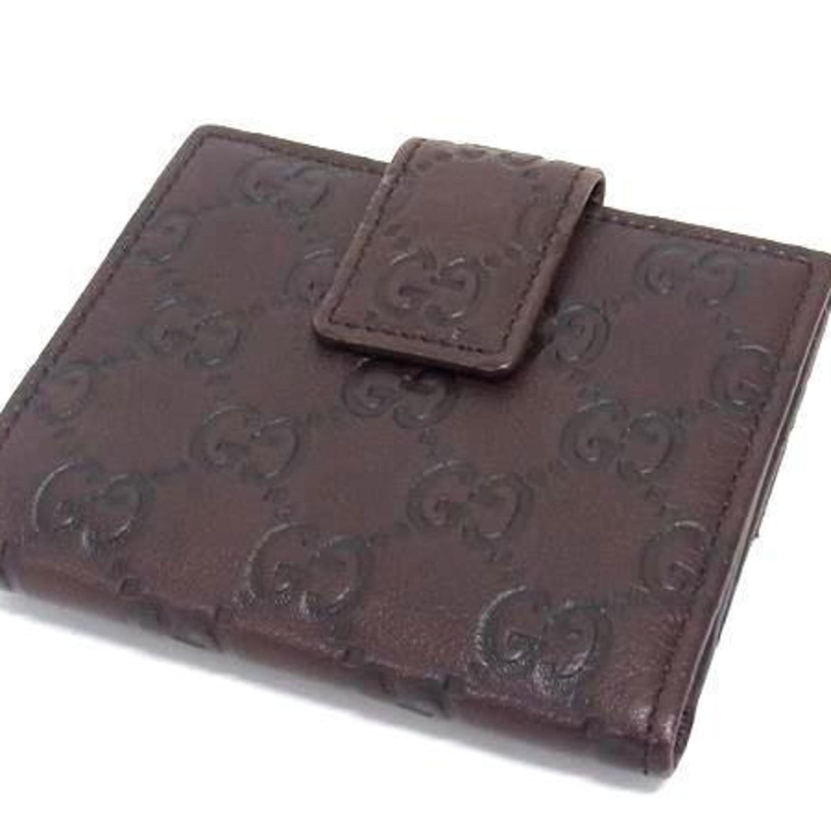 Gucci Brown Leather Wallet (Bi-Fold) (Pre-Owned)