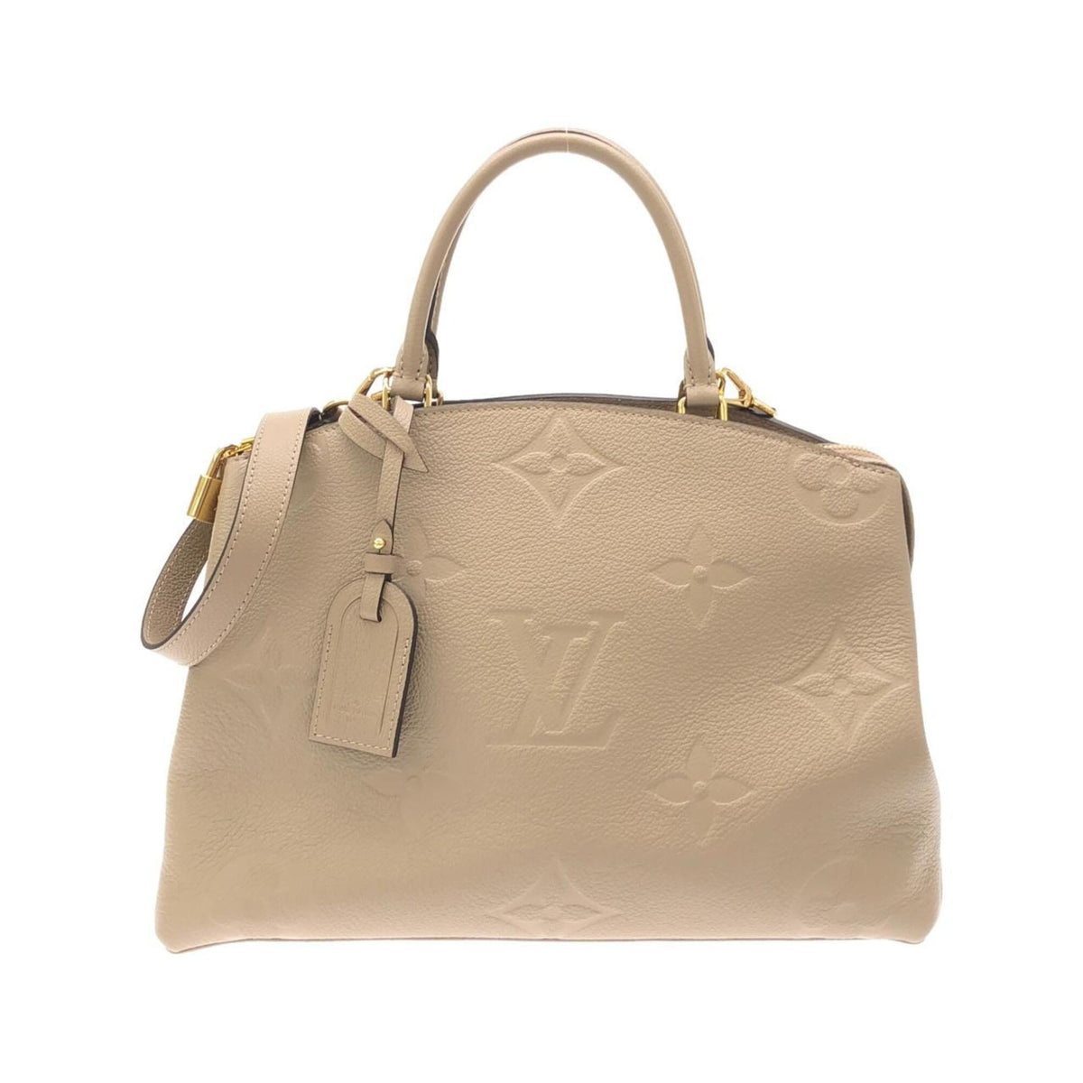 Louis Vuitton Beige Tourterelle Leather Handbag (Pre-Owned)
