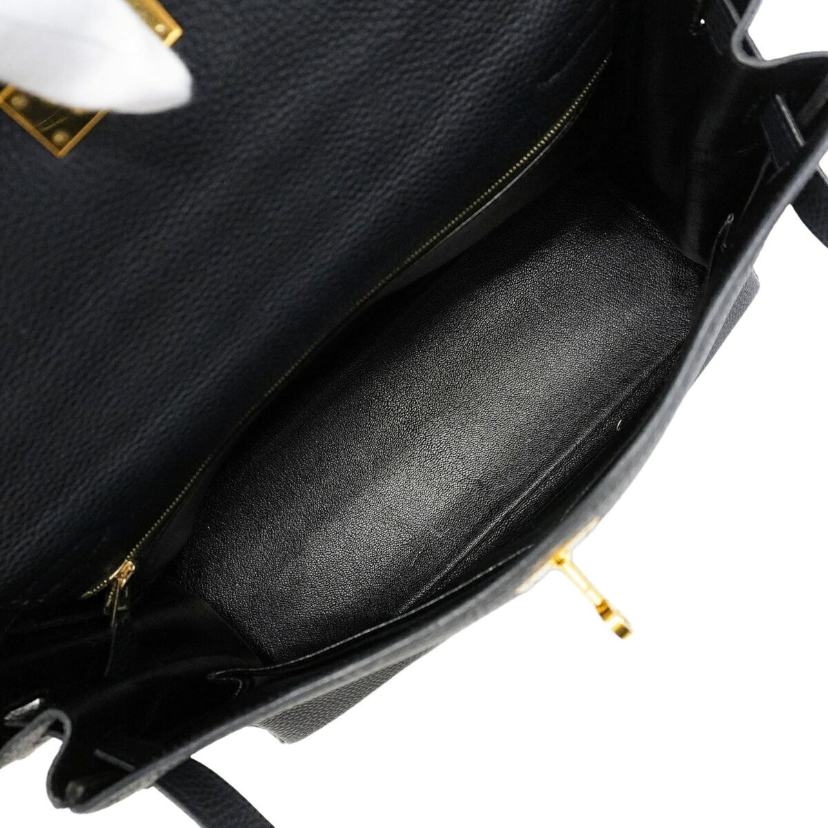 Hermes Black Taurillon Clemence Leather Handbag (Pre-Owned)