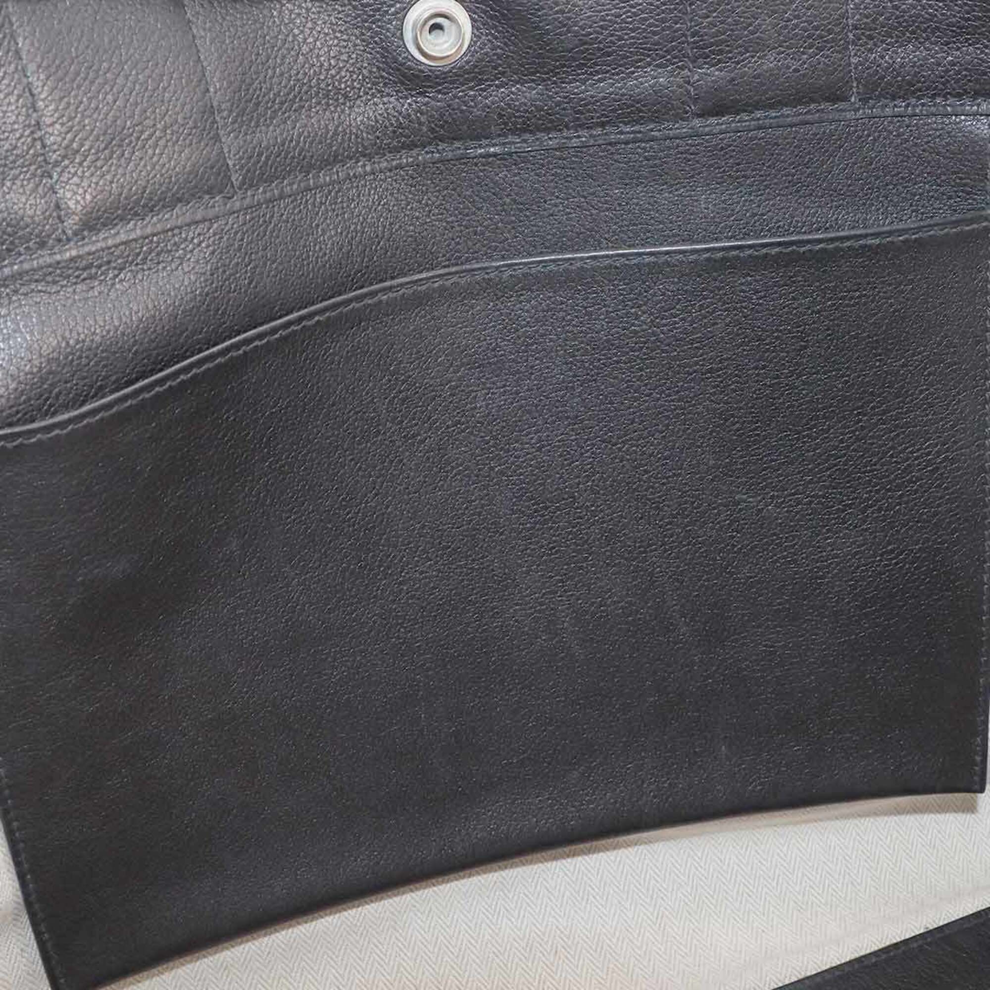 Hermes Black Evergrain Leather Handbag (Pre-Owned)