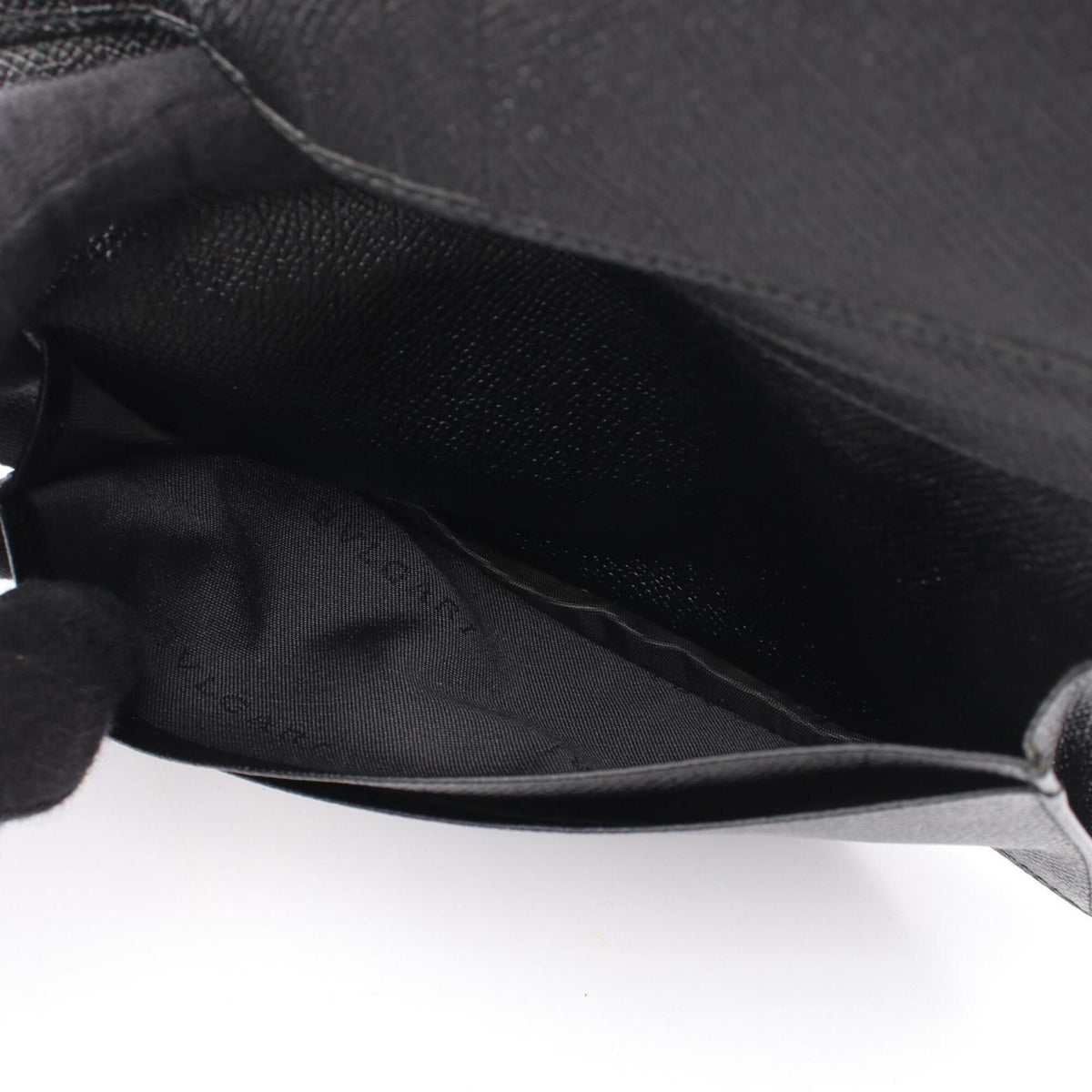 Bvlgari Black Leather Long Wallet (Bi-Fold) (Pre-Owned)