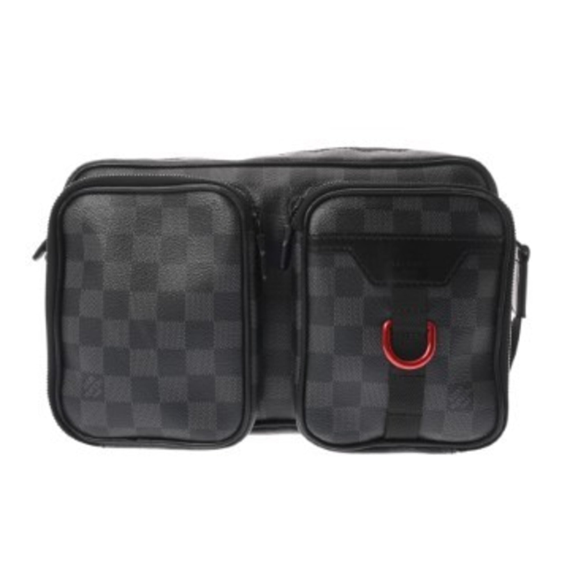 Louis Vuitton Black Damier Graphite Canvas Shoulder Bag (Pre-Owned)