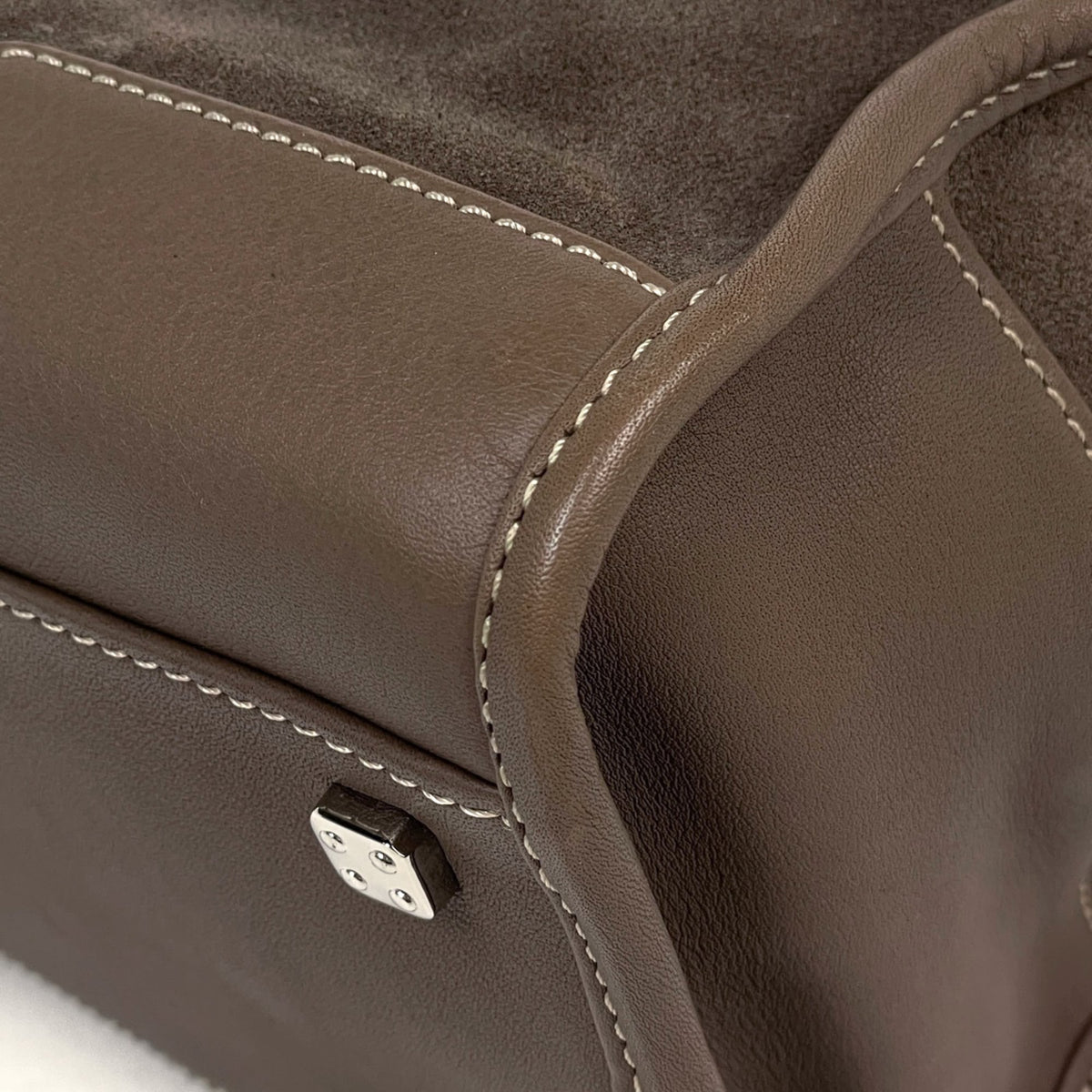 Loewe Amazona Brown Suede Leather Handbag (Pre-Owned)