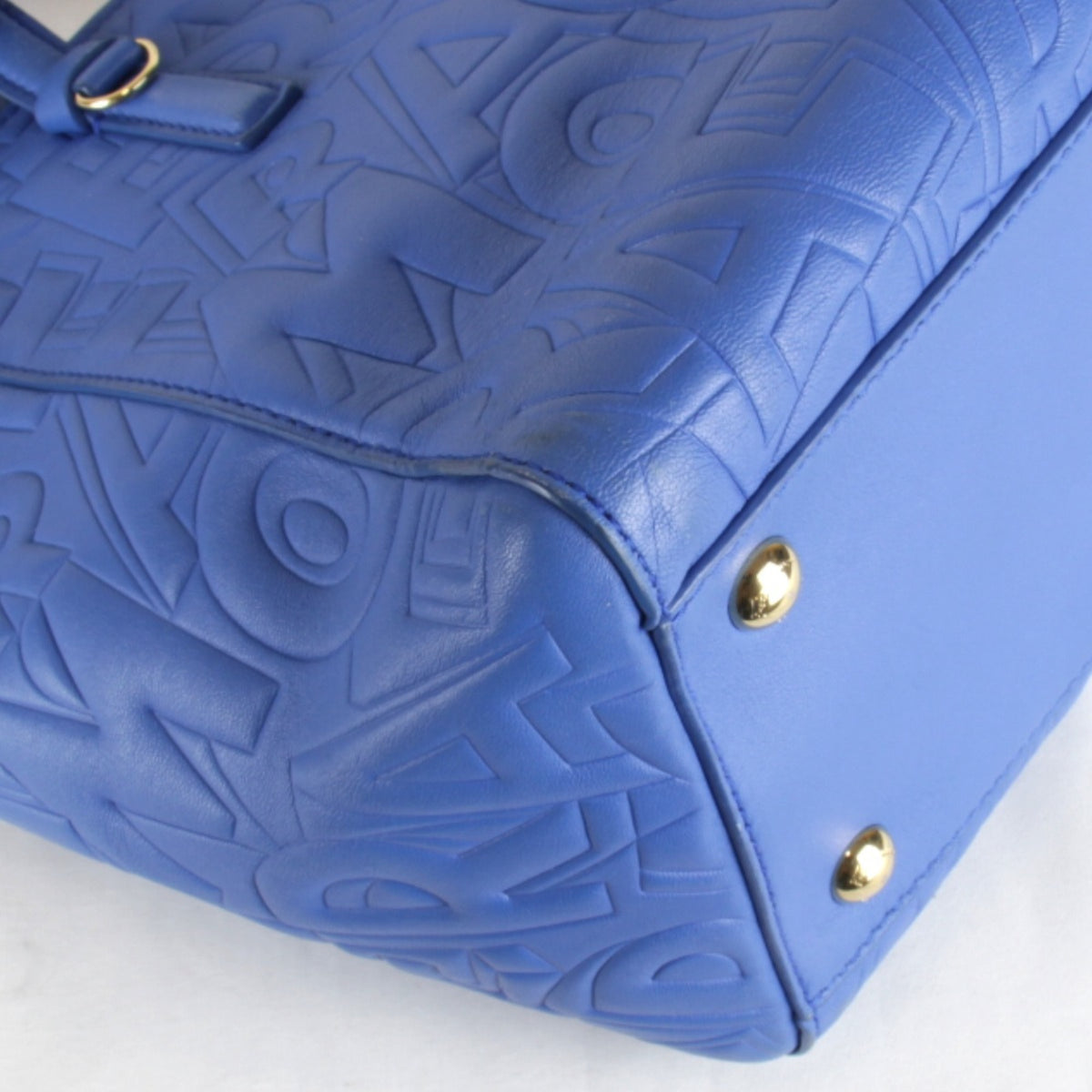 Salvatore Ferragamo Blue Leather Tote Bag (Pre-Owned)