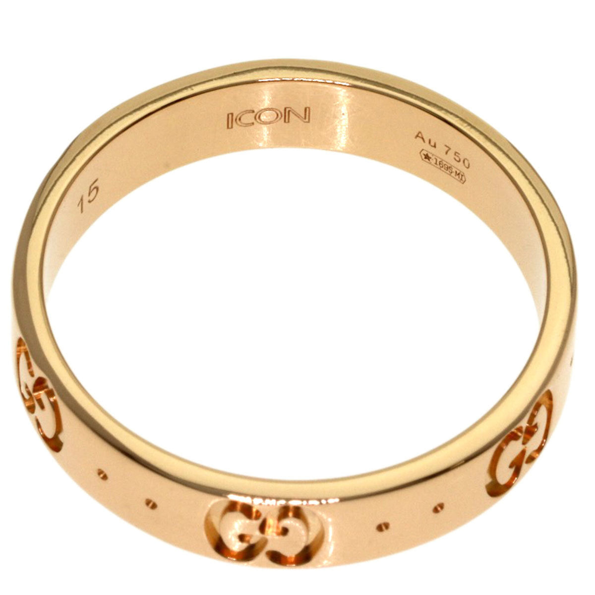 Gucci Icon Pink Gold (18K) Band Ring (Pre-Owned)