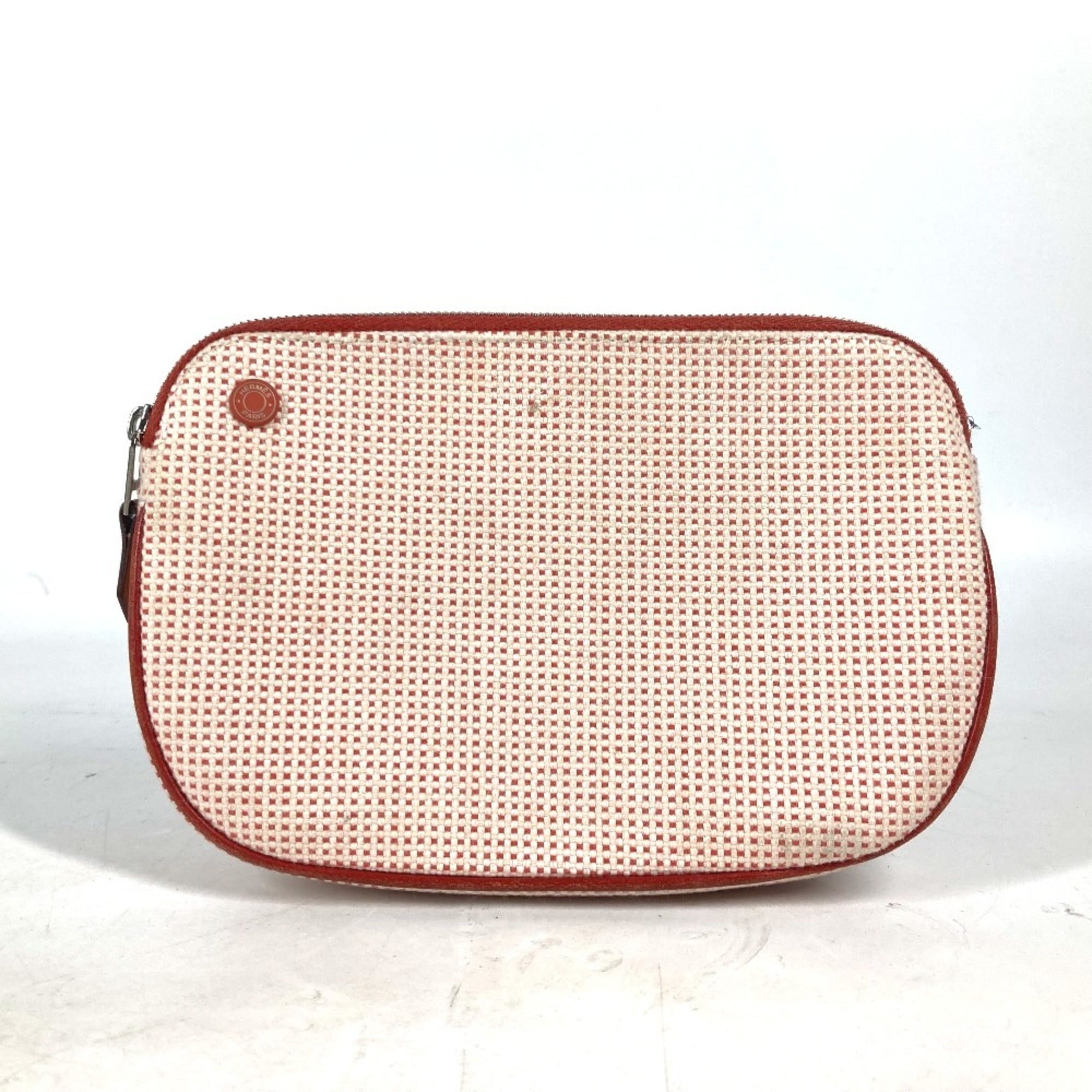 Hermes Orange Cotton Pouch (Pre-Owned)