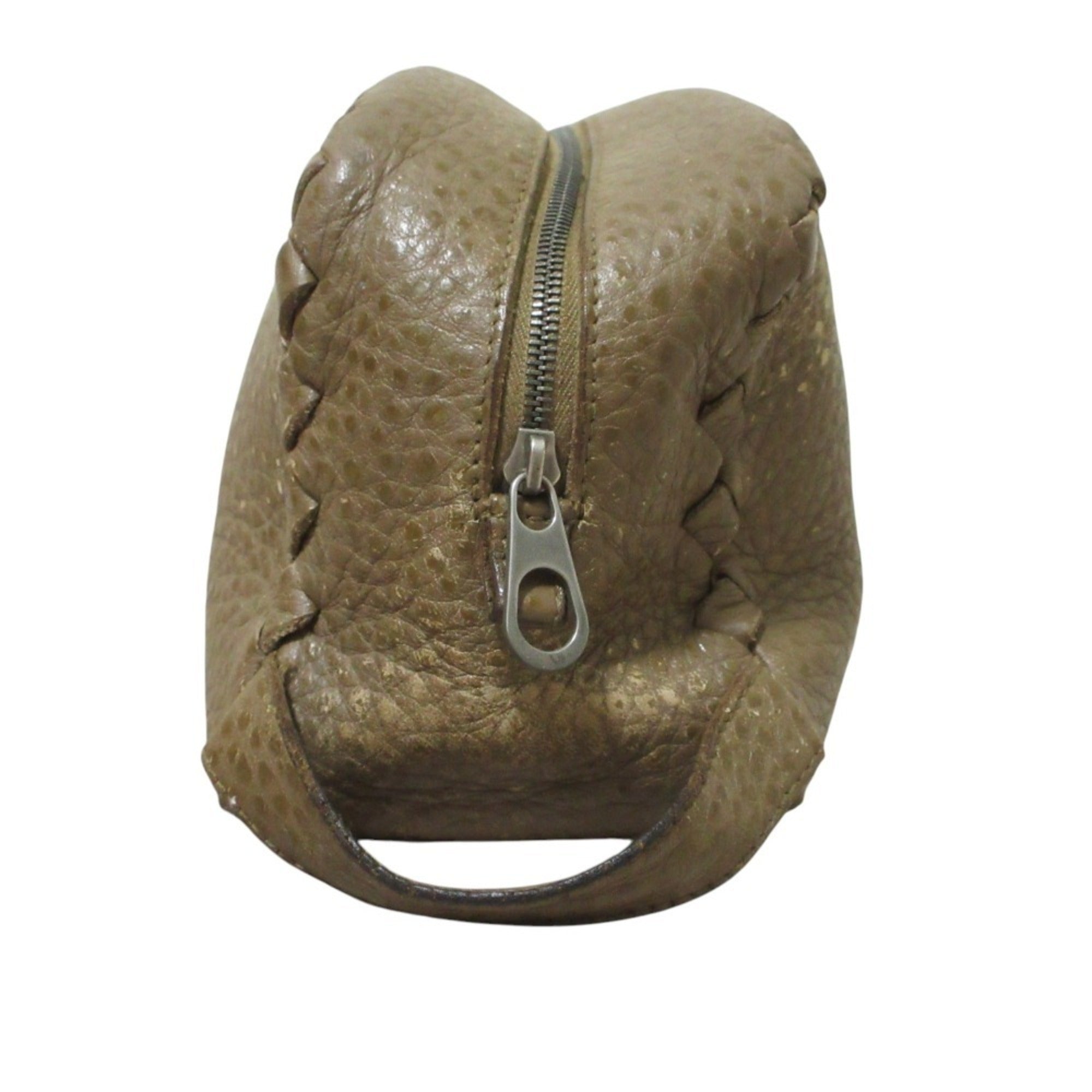 Bottega Veneta Brown Leather Clutch Bag (Pre-Owned)