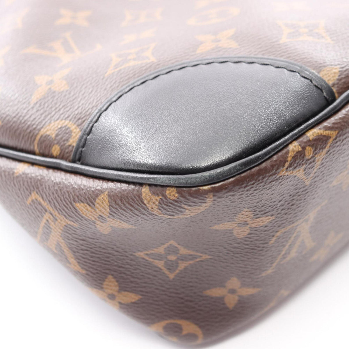 Louis Vuitton Black Brown Coated Canvas Pvc Monogram Leather Handbag Shoulder Bag (Pre-Owned)