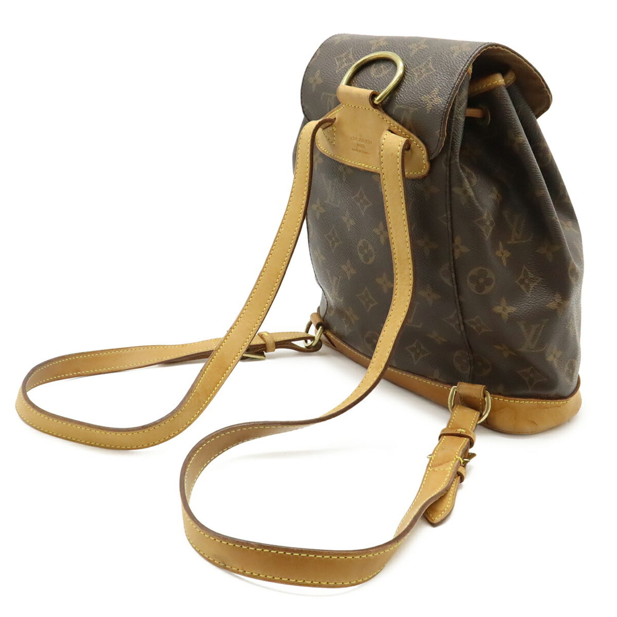 Louis Vuitton Brown Monogram Canvas Backpack Shoulder Bag (Pre-Owned)