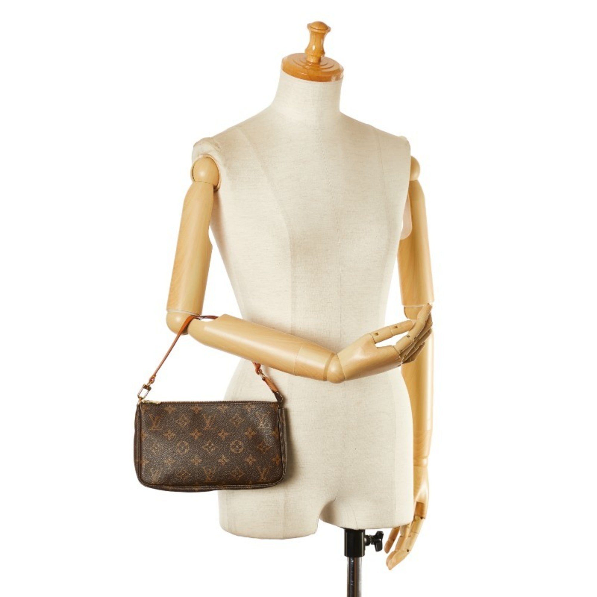 Louis Vuitton Brown Pvc Leather Handbag (Pre-Owned)