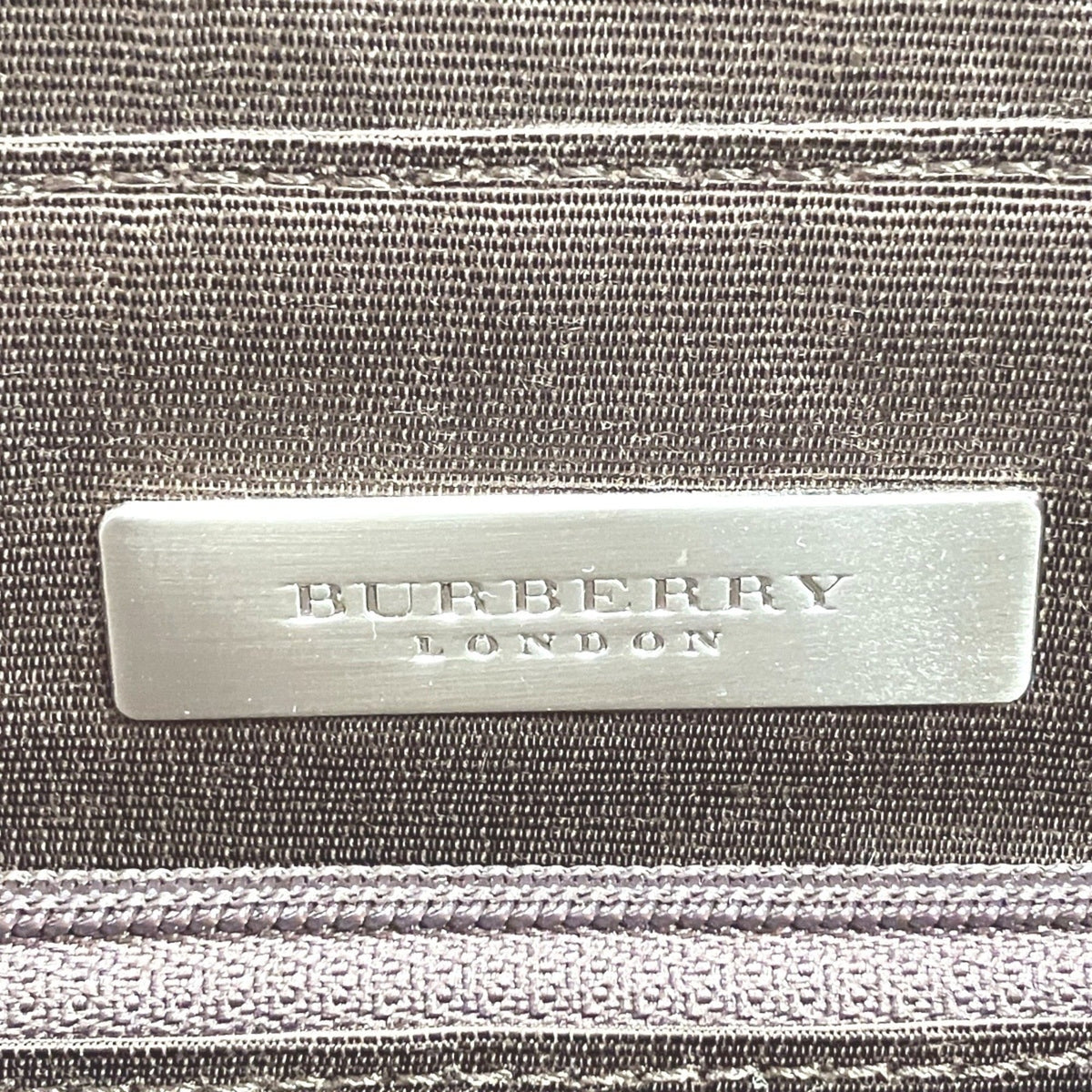 Burberry Brown Canvas Leather Tote Bag (Pre-Owned)
