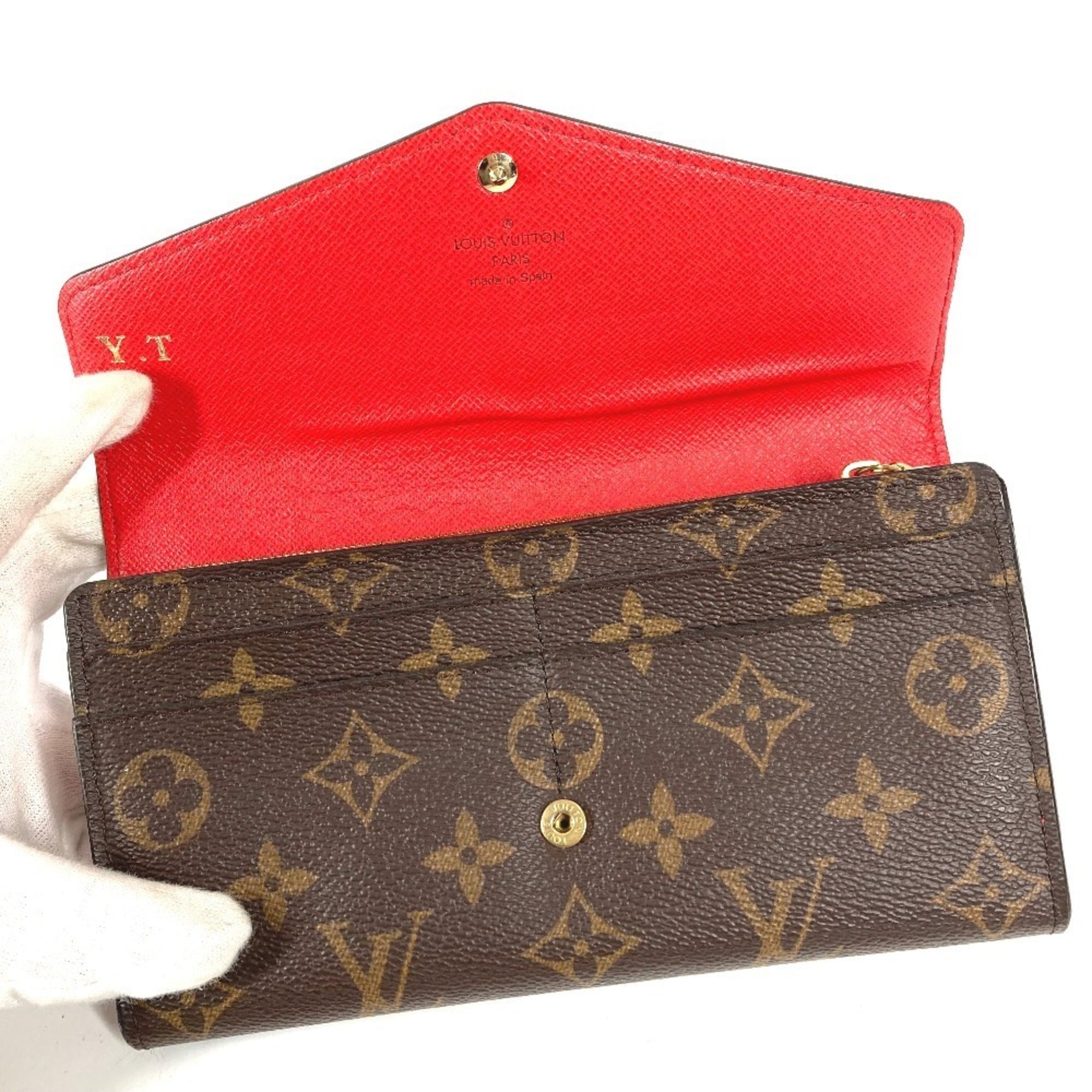 Louis Vuitton Brown Coquelicots Galle Monogram Monogram Long Wallet (Bi-Fold) (Pre-Owned)