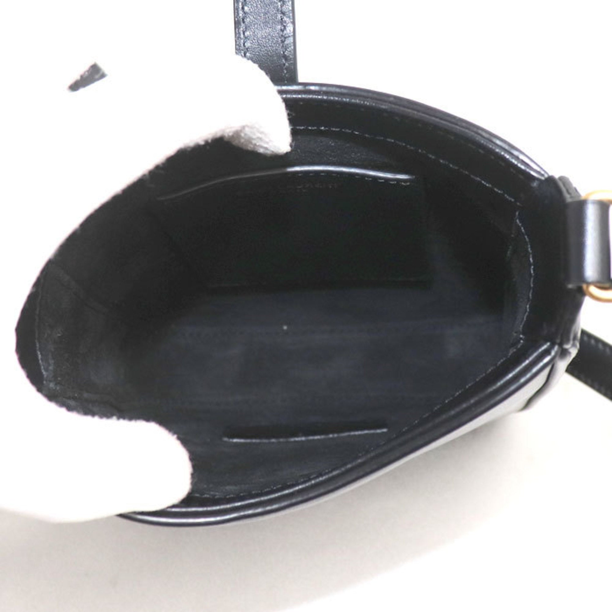 Saint Laurent Black Leather Shoulder Bag (Pre-Owned)