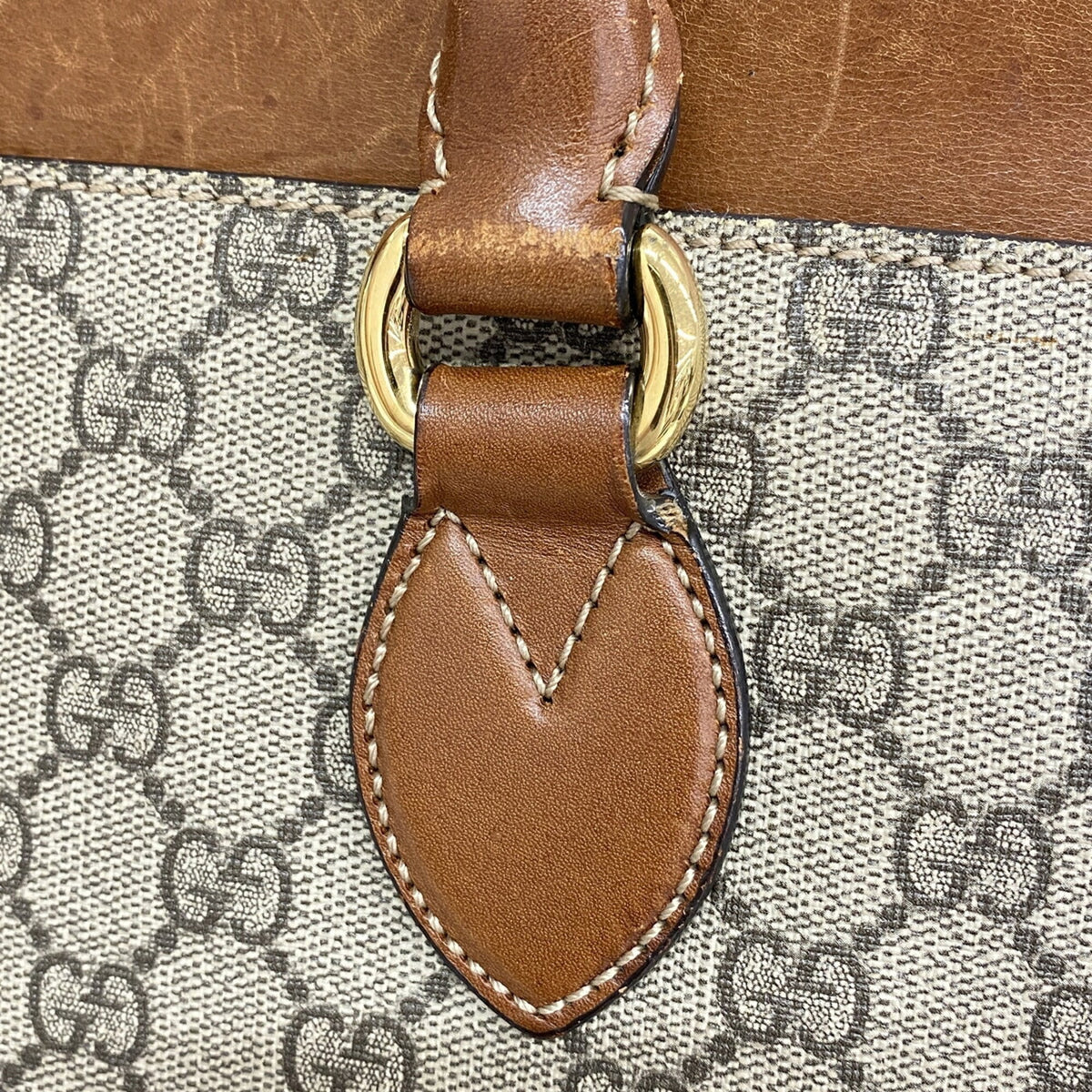 Gucci Brown Pvc Handbag (Pre-Owned)