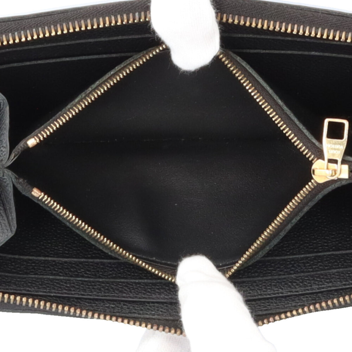Louis Vuitton Black Or Monogram Empreinte Long Wallet (Bi-Fold) (Pre-Owned)