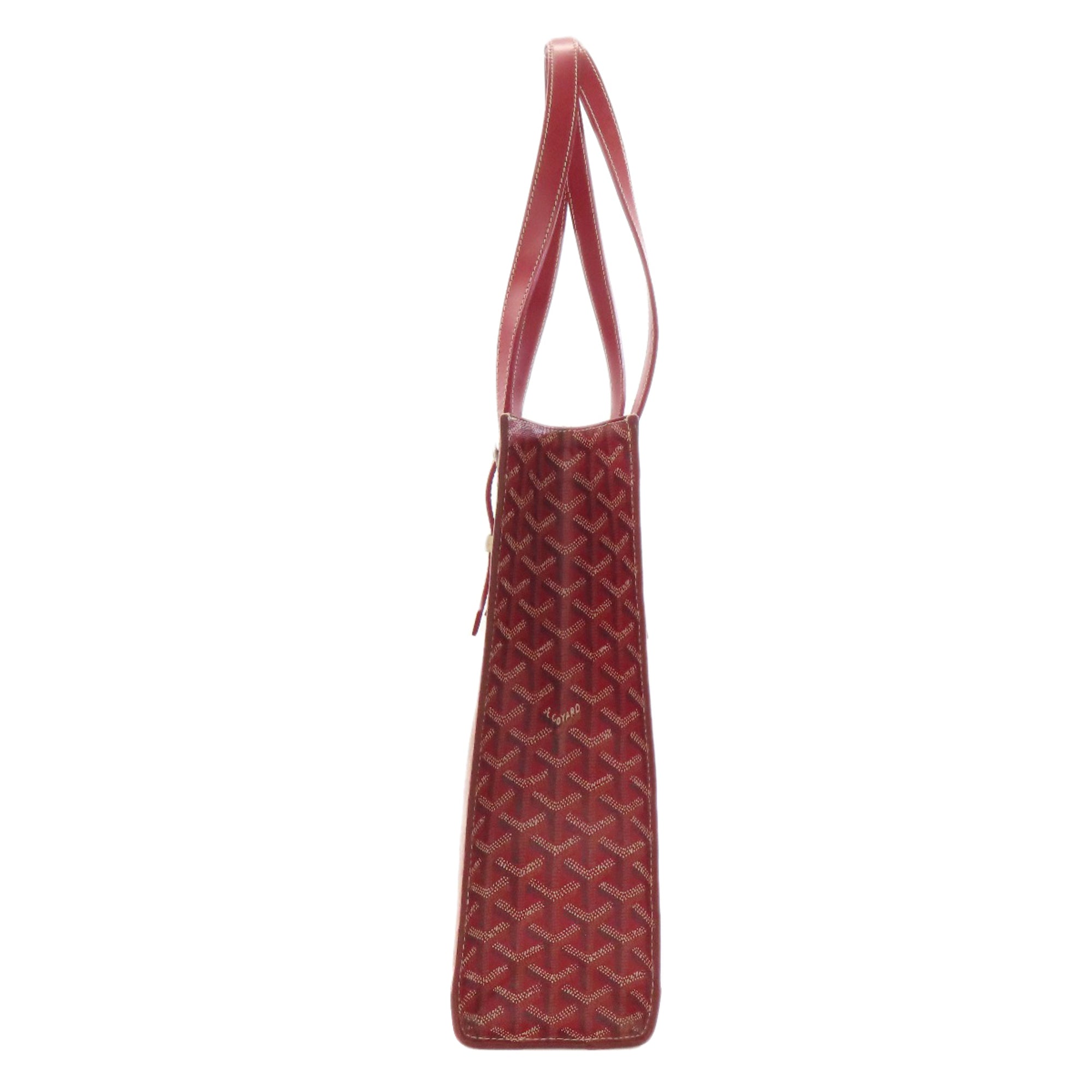 Goyard Red Color Coated Canvas Tote Bag (Pre-Owned)