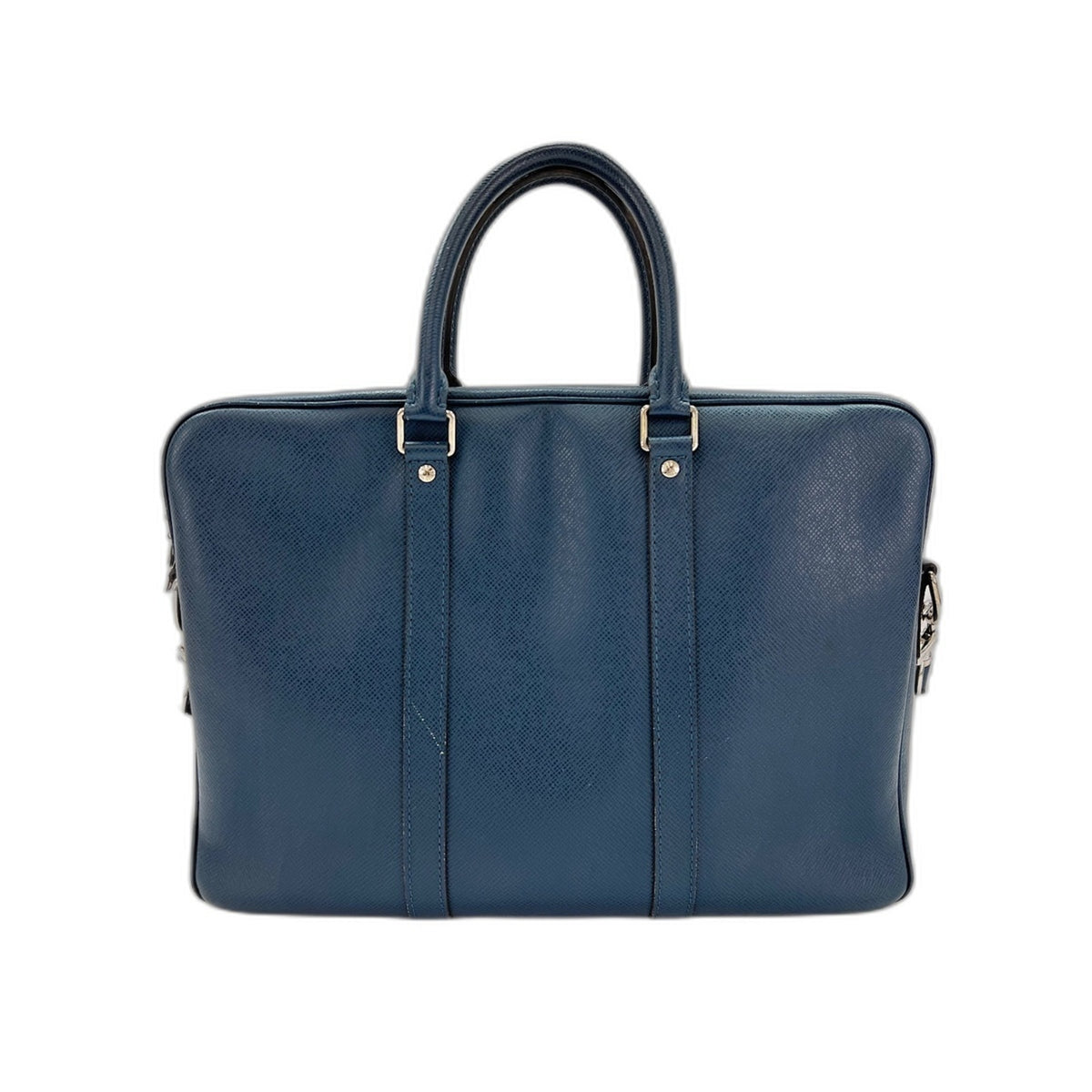 Louis Vuitton Taiga Blue Taiga Leather Handbag (Pre-Owned)