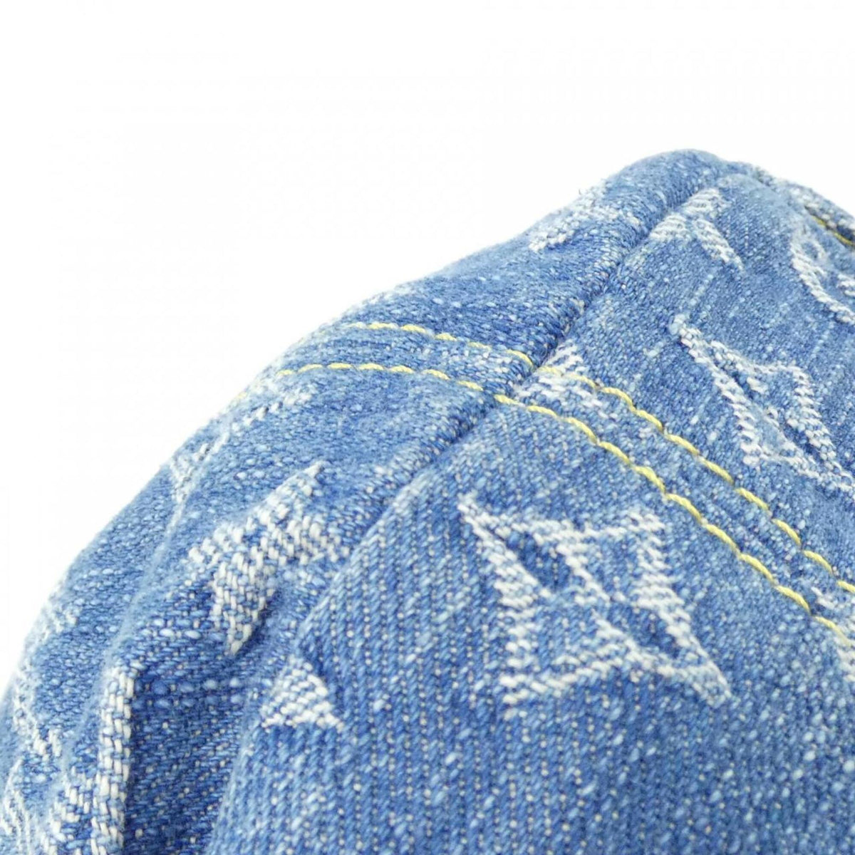 Louis Vuitton Monogram Denim Gold Monogram Denim Backpack (Pre-Owned)