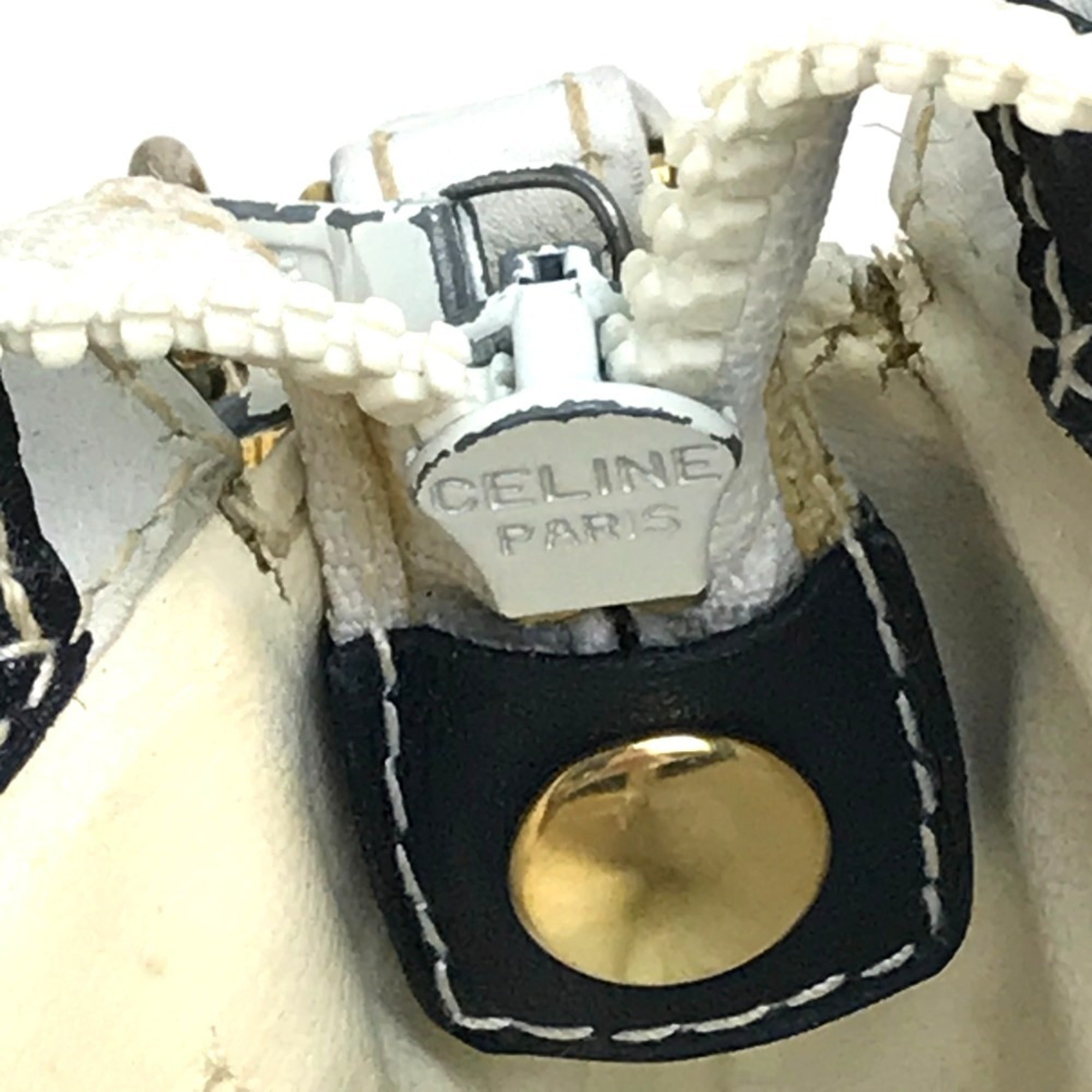 Celine White Leather Shoulder Bag (Pre-Owned)