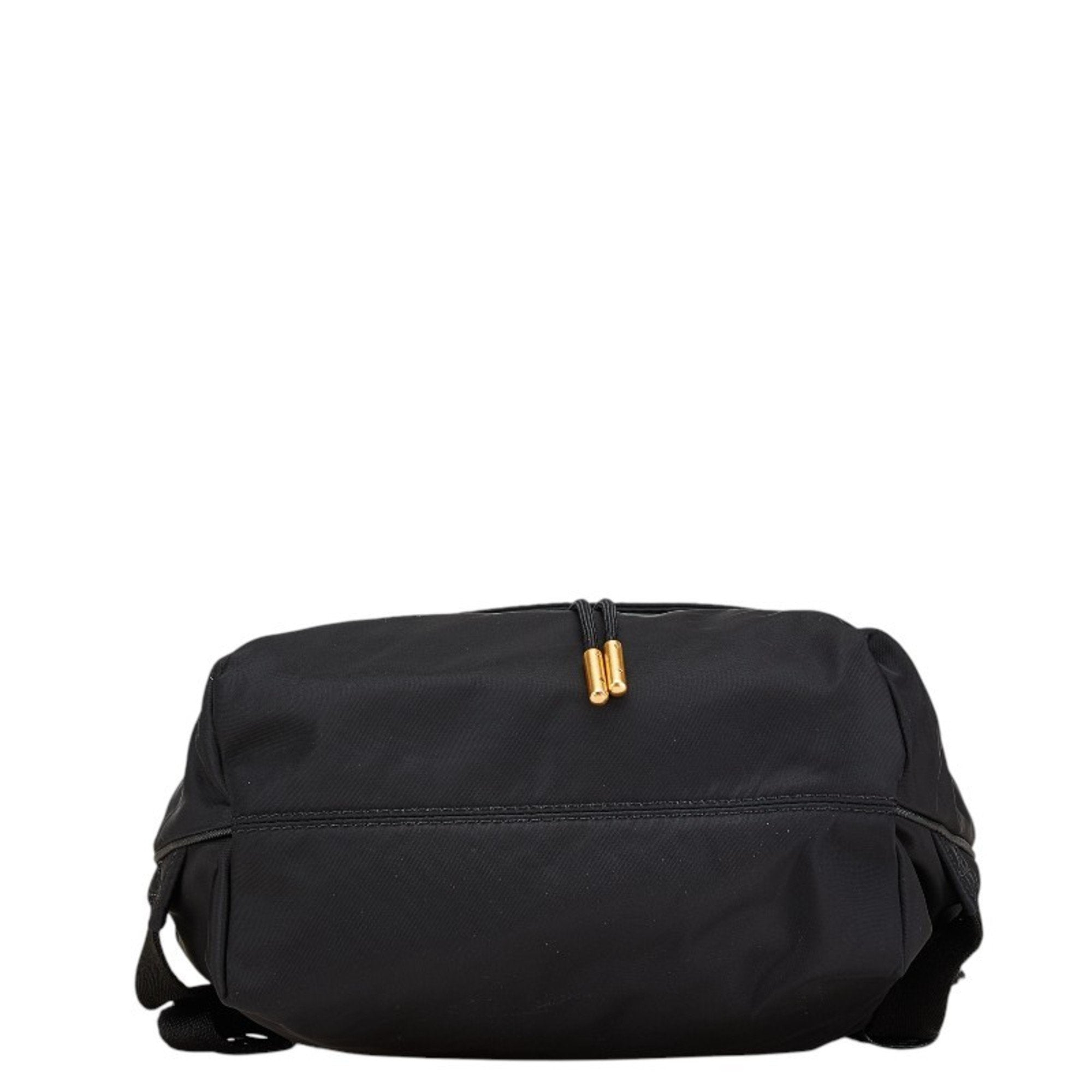 Marc By Marc Jacobs Black Gold Nylon Leather Backpack (Pre-Owned)
