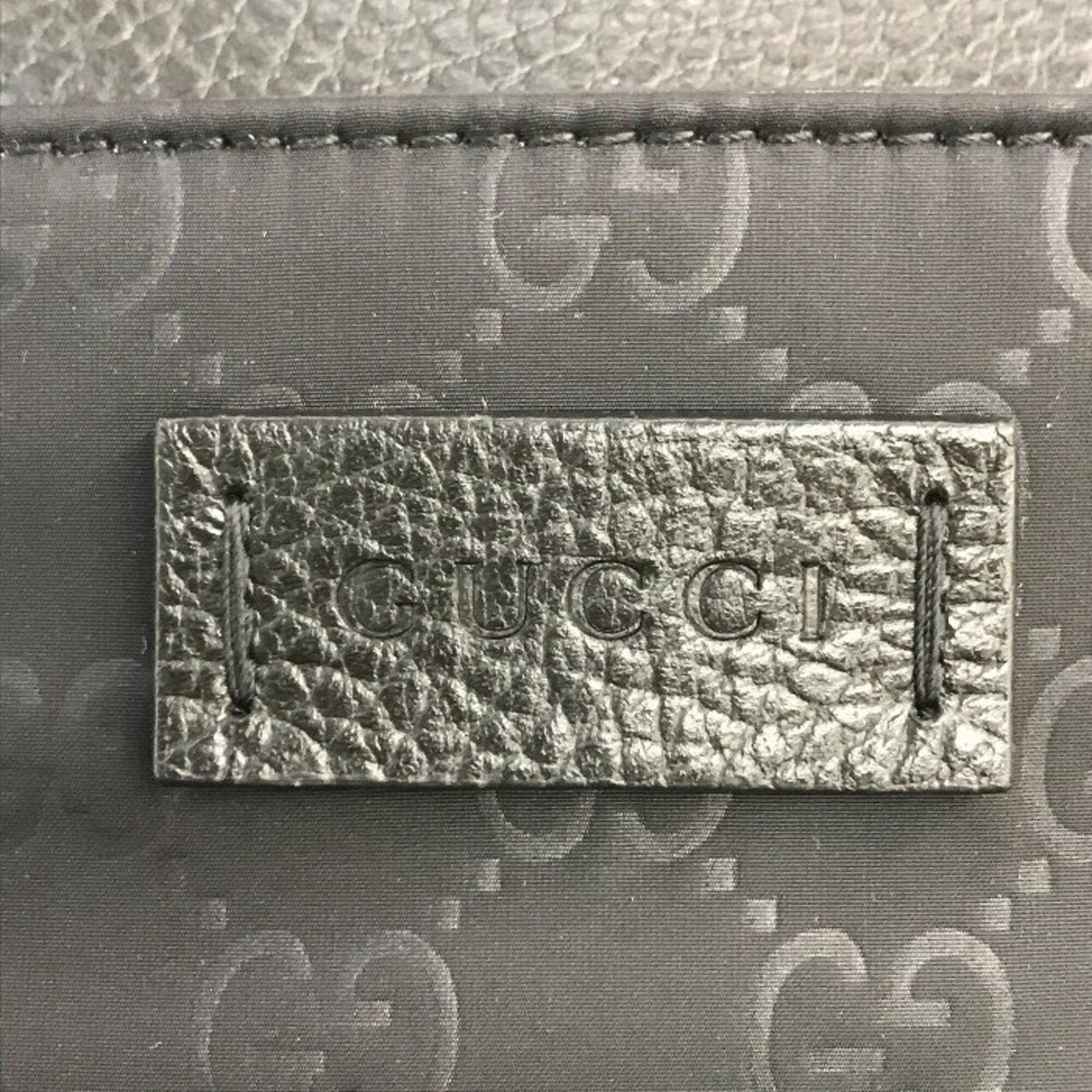 Gucci Black Nylon Leather Shoulder Bag (Pre-Owned)
