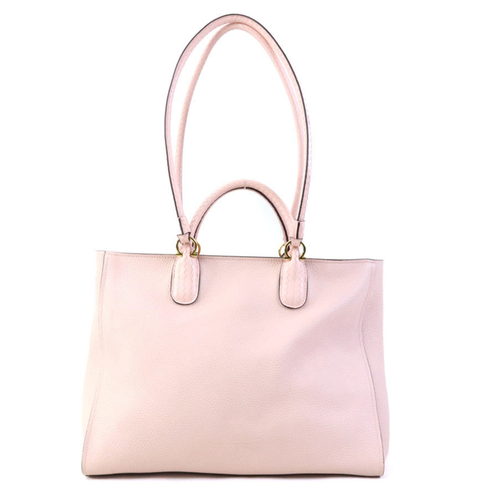 Salvatore Ferragamo Pink Leather Handbag Shoulder Bag (Pre-Owned)