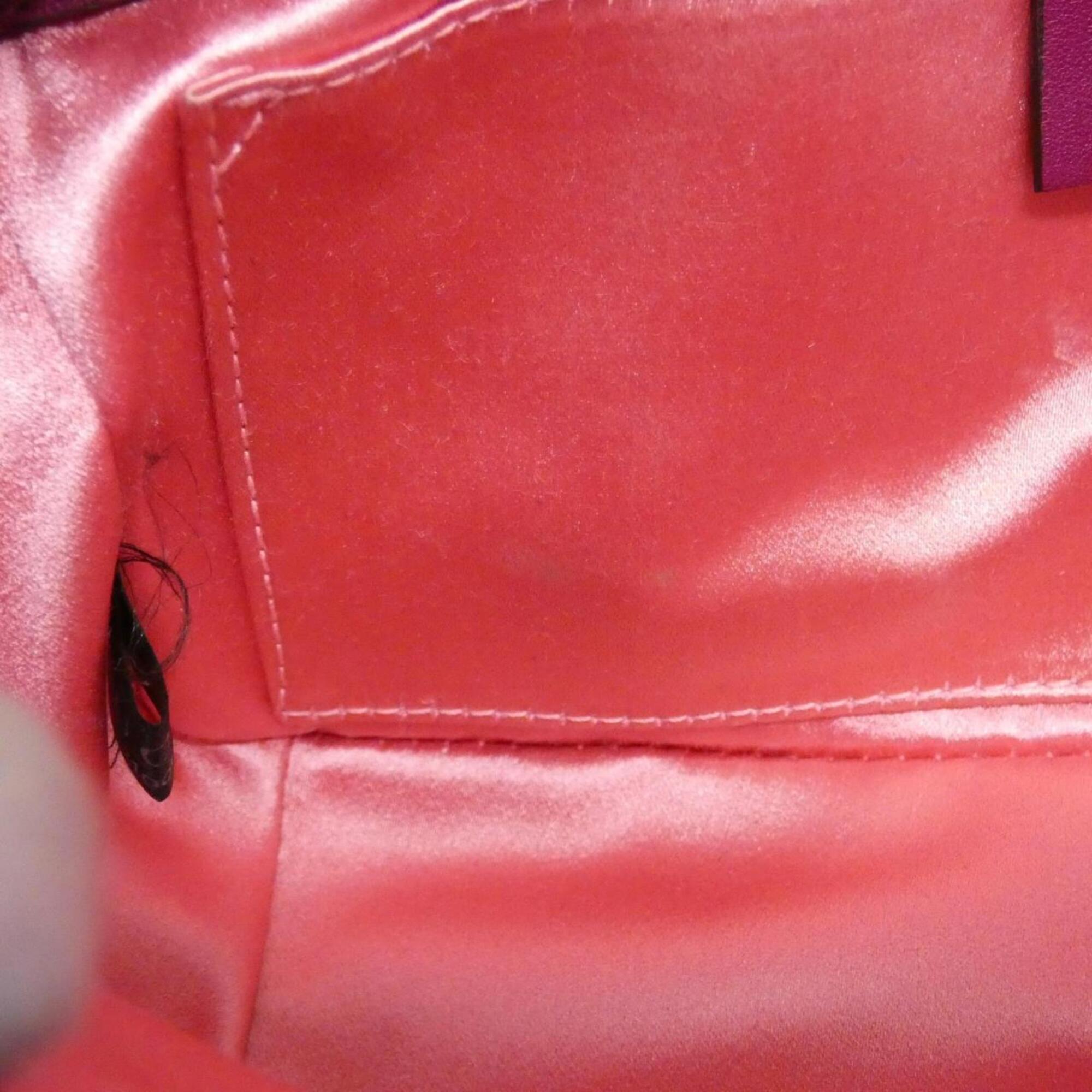 Gucci Purple Velvet Shoulder Bag (Pre-Owned)