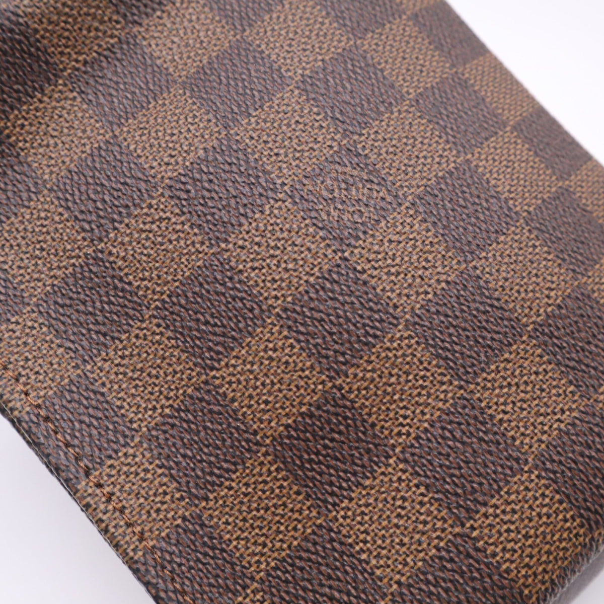 Louis Vuitton Beige Brown Coated Canvas Leather Handbag (Pre-Owned)