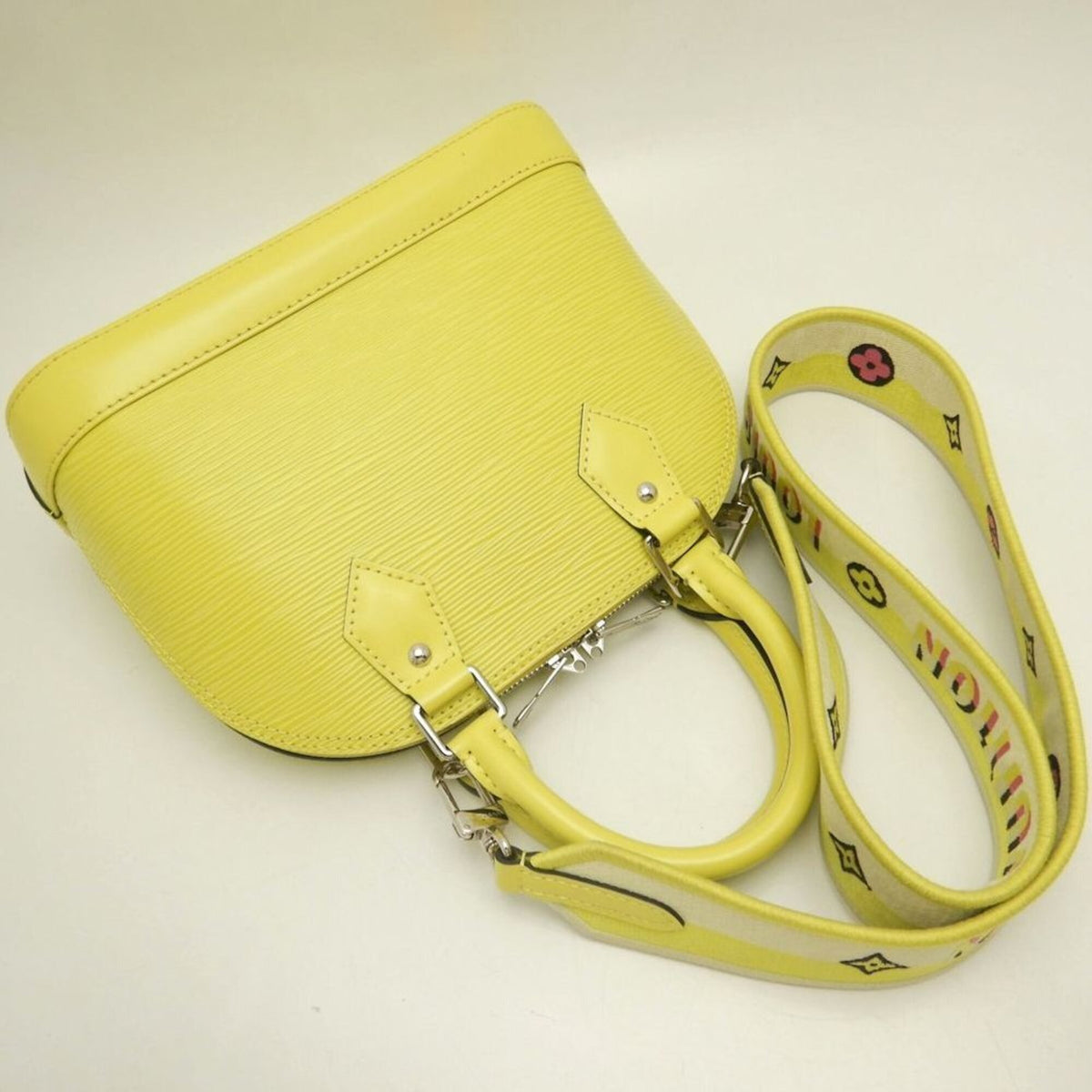 Louis Vuitton Epi Silver Epi Leather Handbag (Pre-Owned)