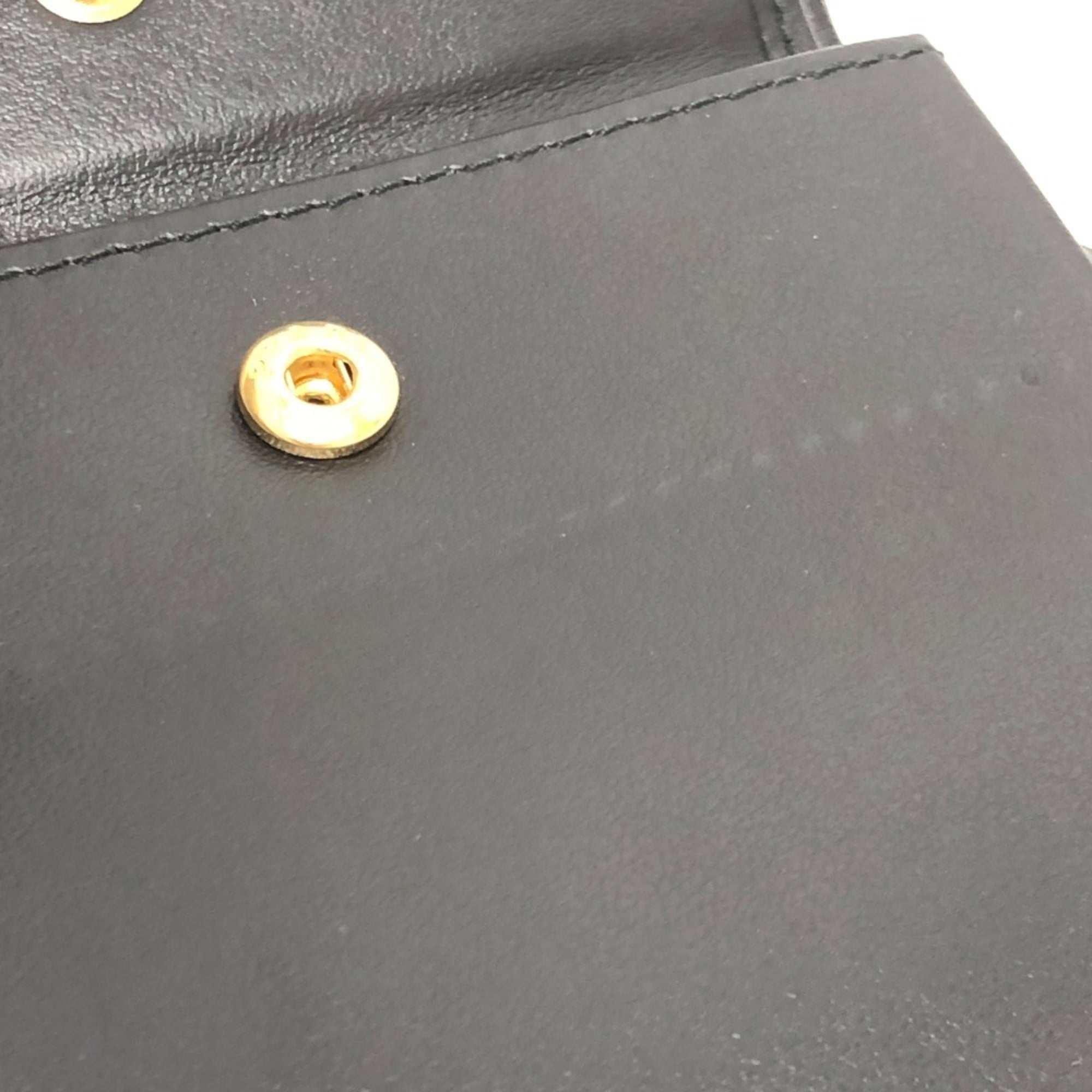 Prada Black Leather Wallet (Bi-Fold) (Pre-Owned)