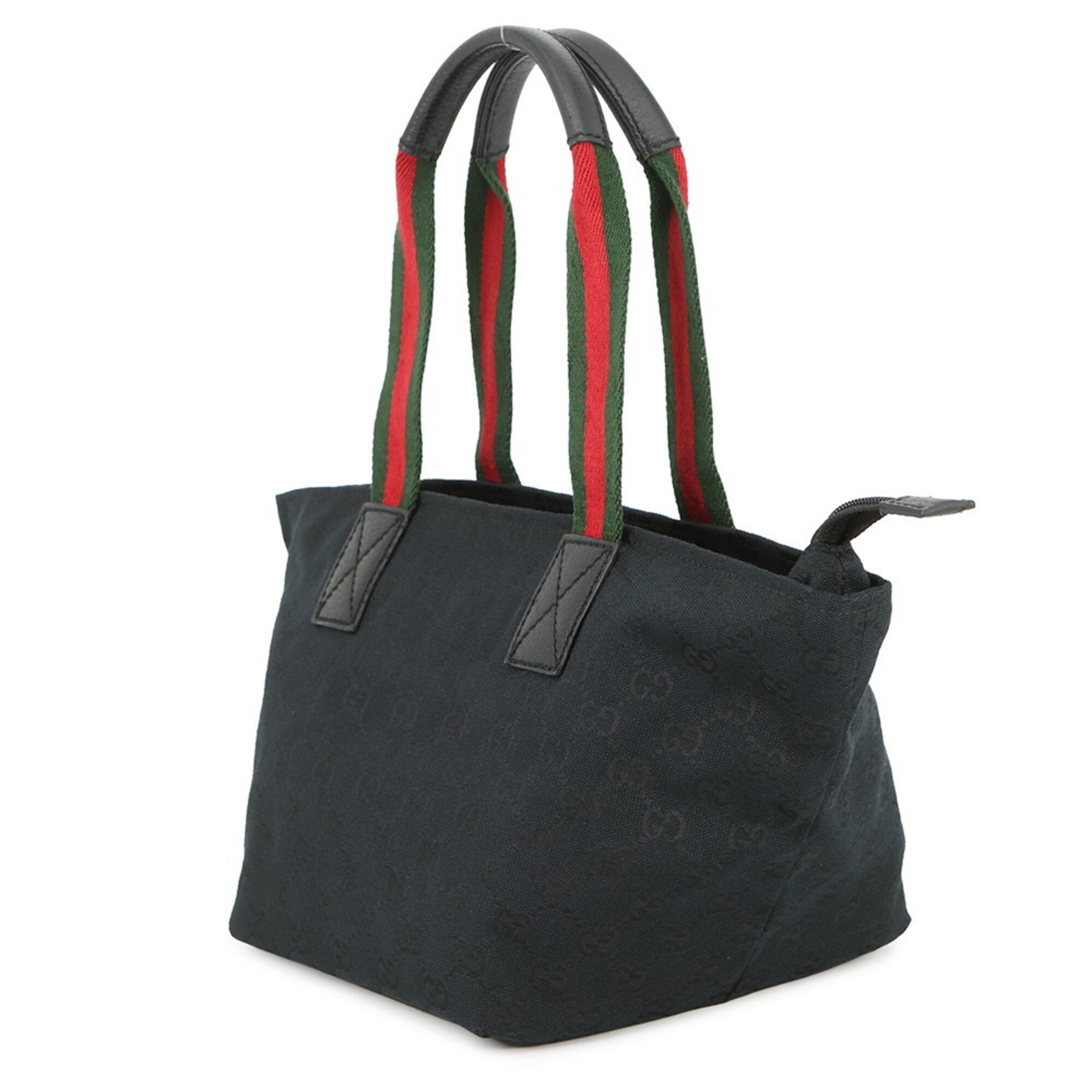 Gucci Black Gg Canvas Handbag Tote Bag (Pre-Owned)