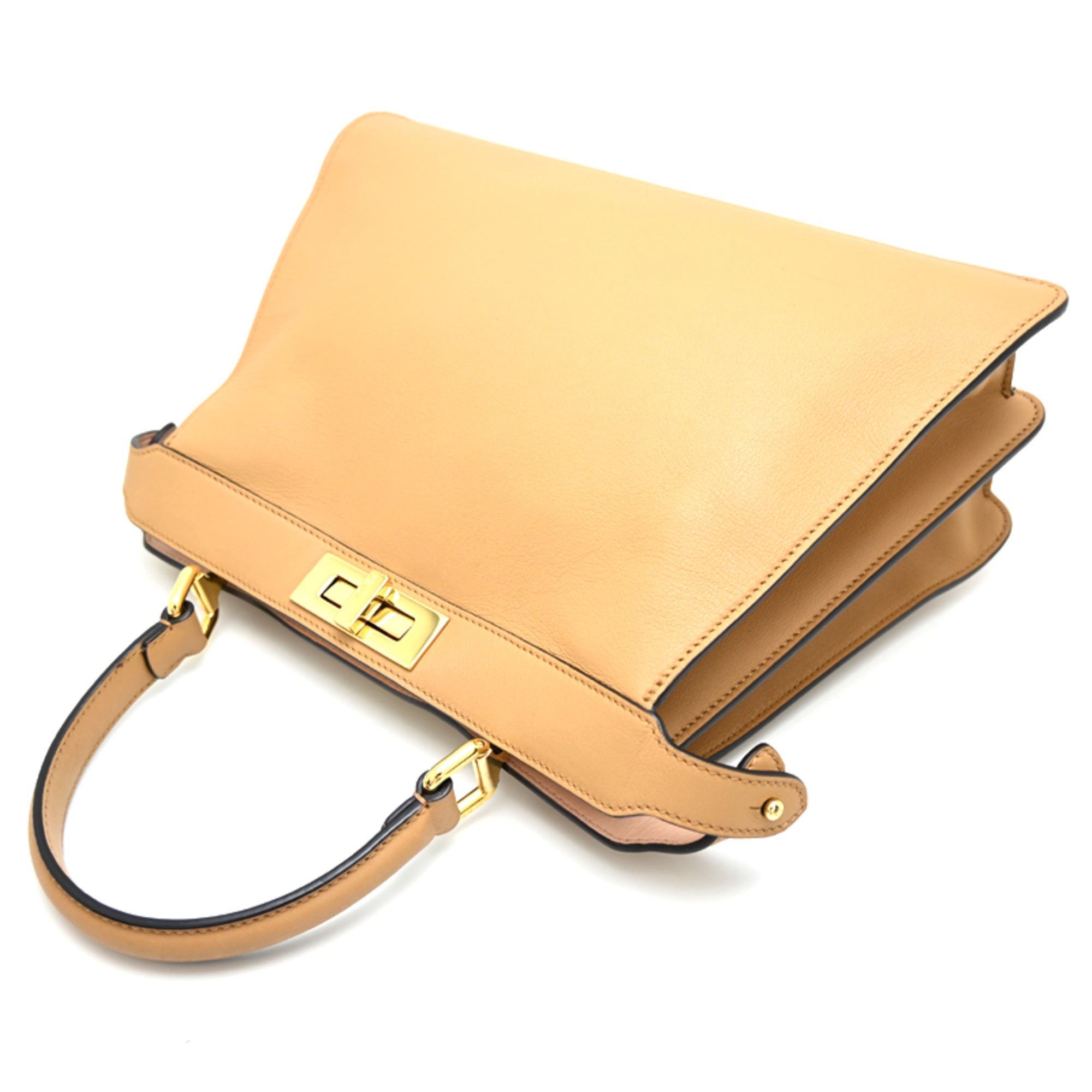 Fendi Beige Leather Handbag (Pre-Owned)