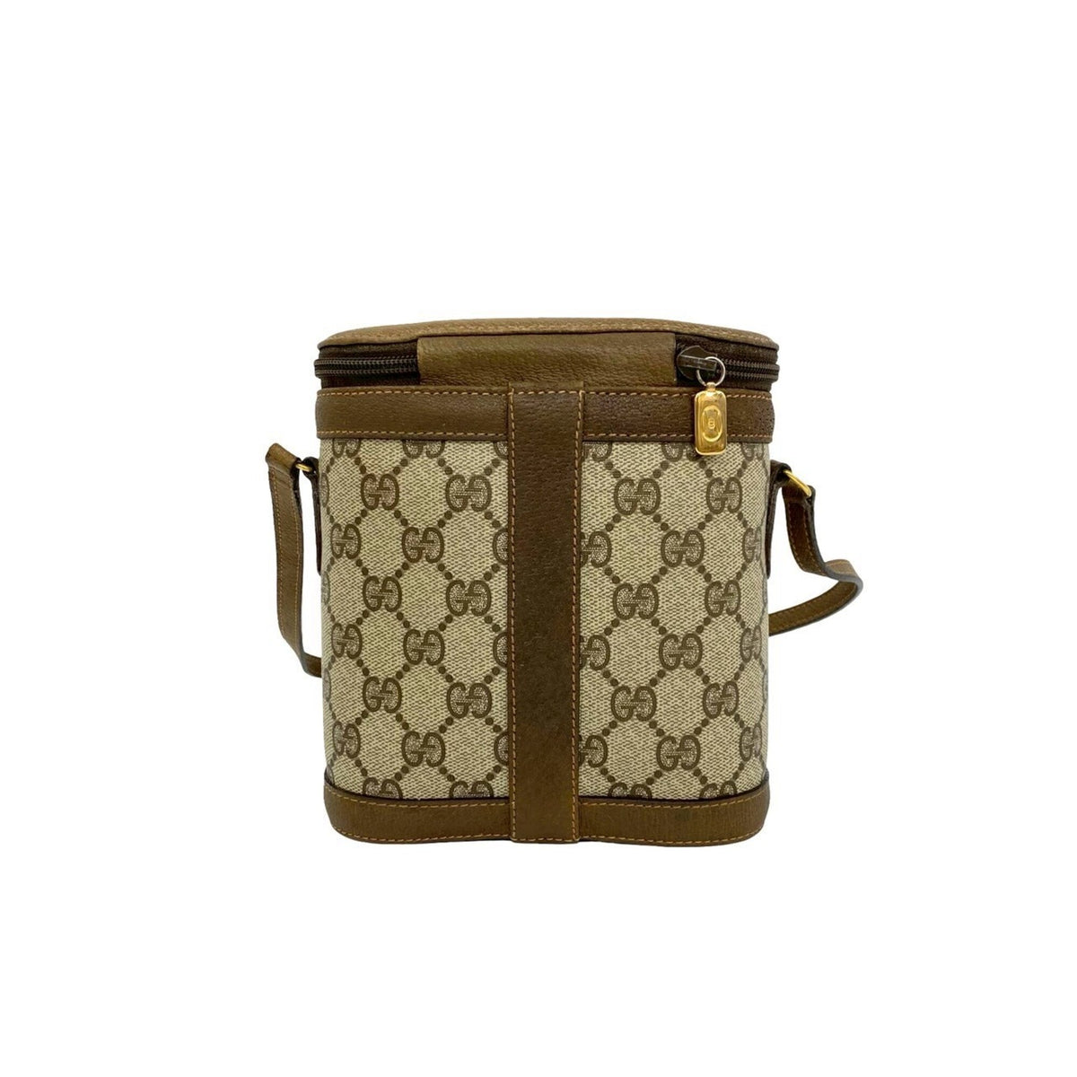 Gucci Brown Green Red Color Leather Pvc Pochette Shoulder Bag (Pre-Owned)