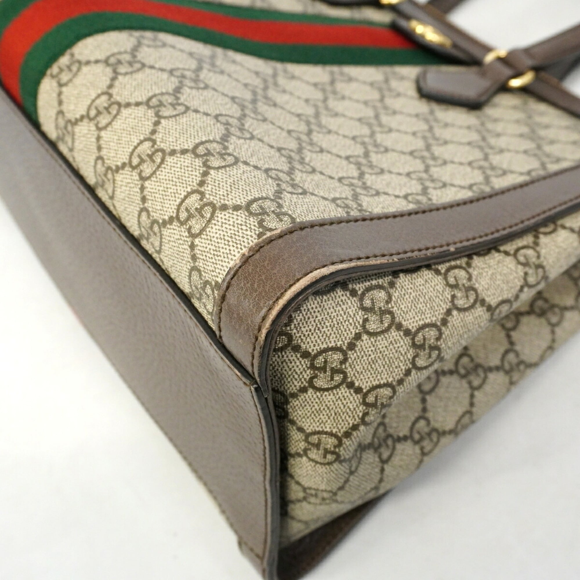 Gucci Brown Pvc Tote Bag (Pre-Owned)