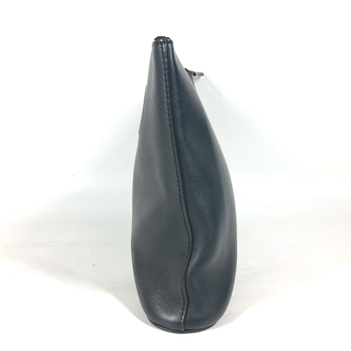 Louis Vuitton Black Leather Clutch Bag Pochette Pouch (Pre-Owned)