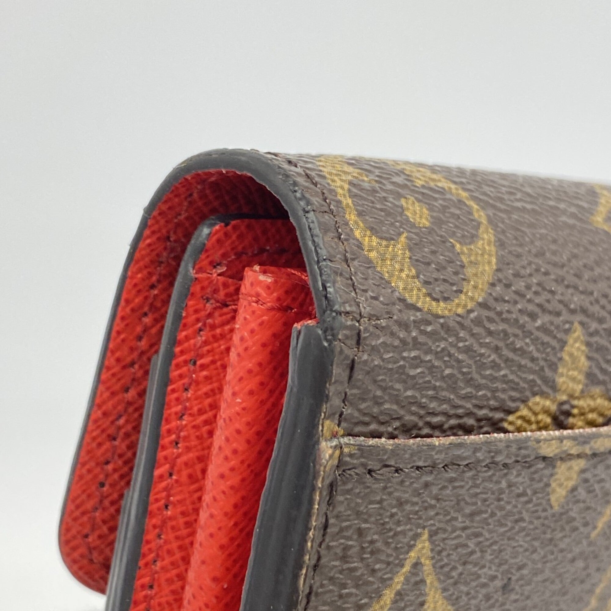 Louis Vuitton Brown Coquelicots Long Wallet (Bi-Fold) (Pre-Owned)