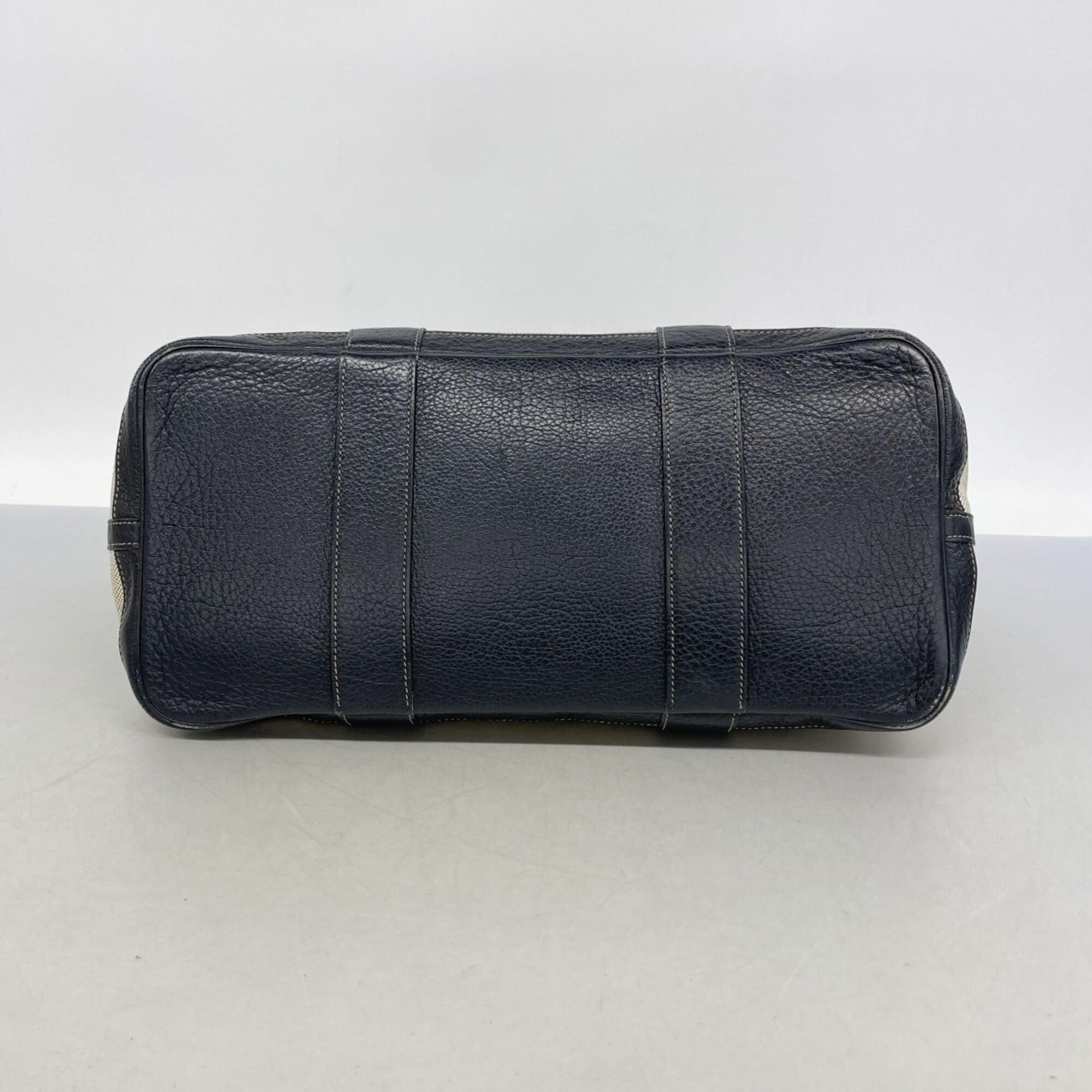 Hermes Black Toile H Tote Bag (Pre-Owned)