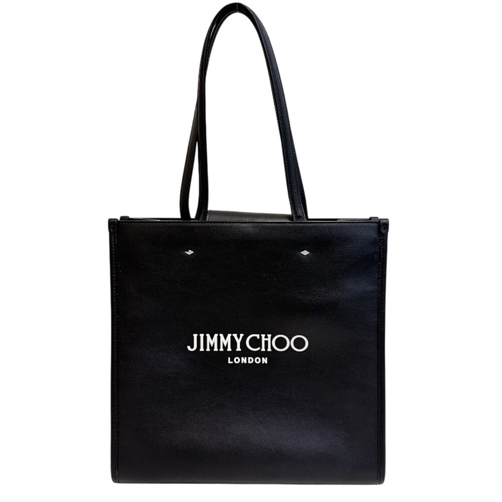 Jimmy Choo Black Leather Tote Bag (Pre-Owned)