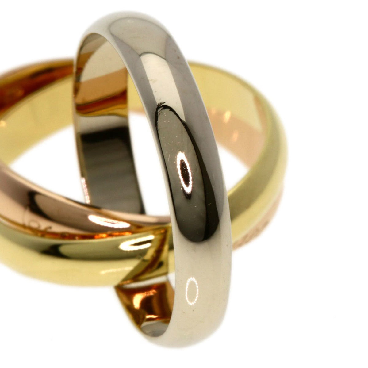 Cartier Trinity Yellow Gold (18K) Pink Gold (18K) White Gold (18K) Band Ring (Pre-Owned)