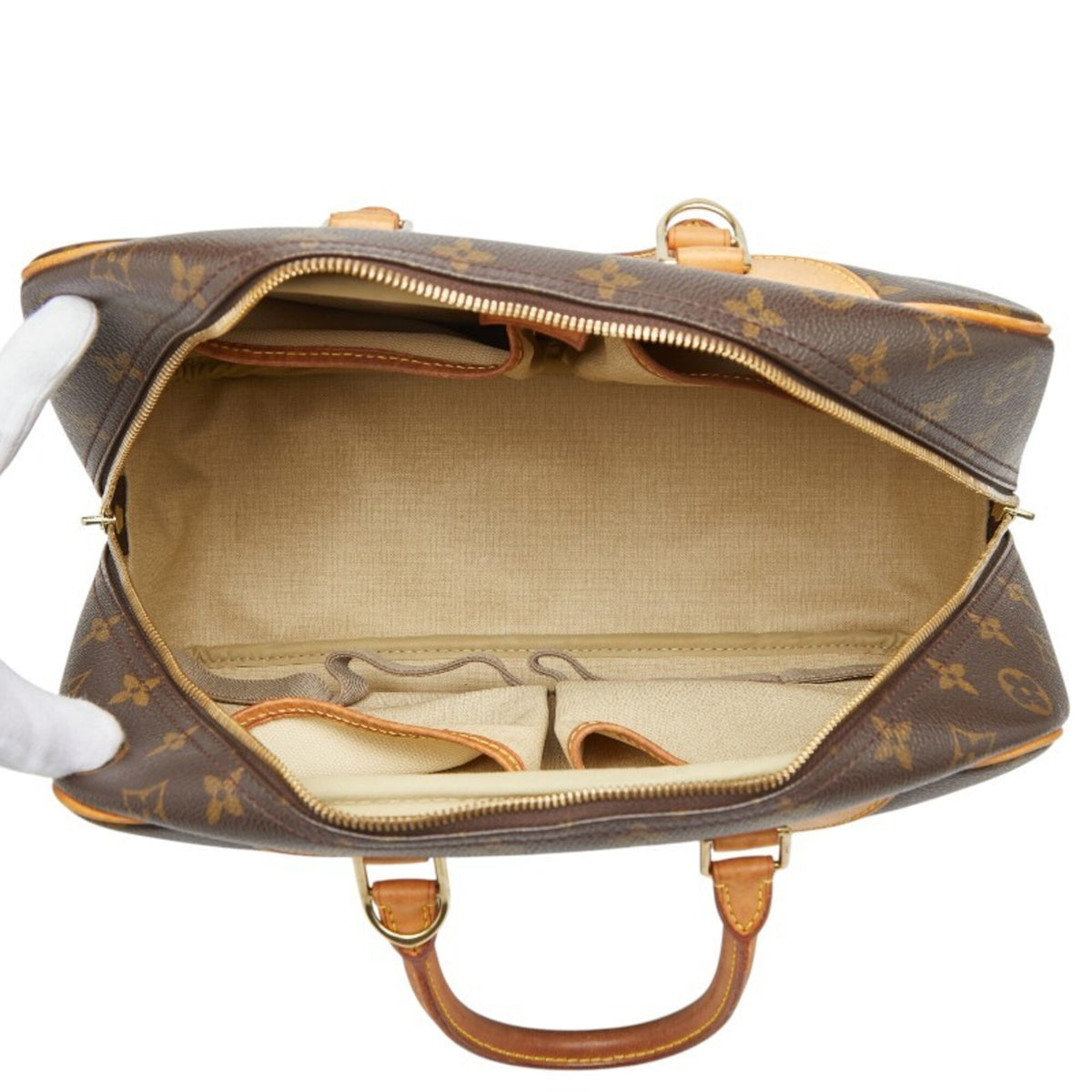 Louis Vuitton Brown Pvc Leather Handbag (Pre-Owned)
