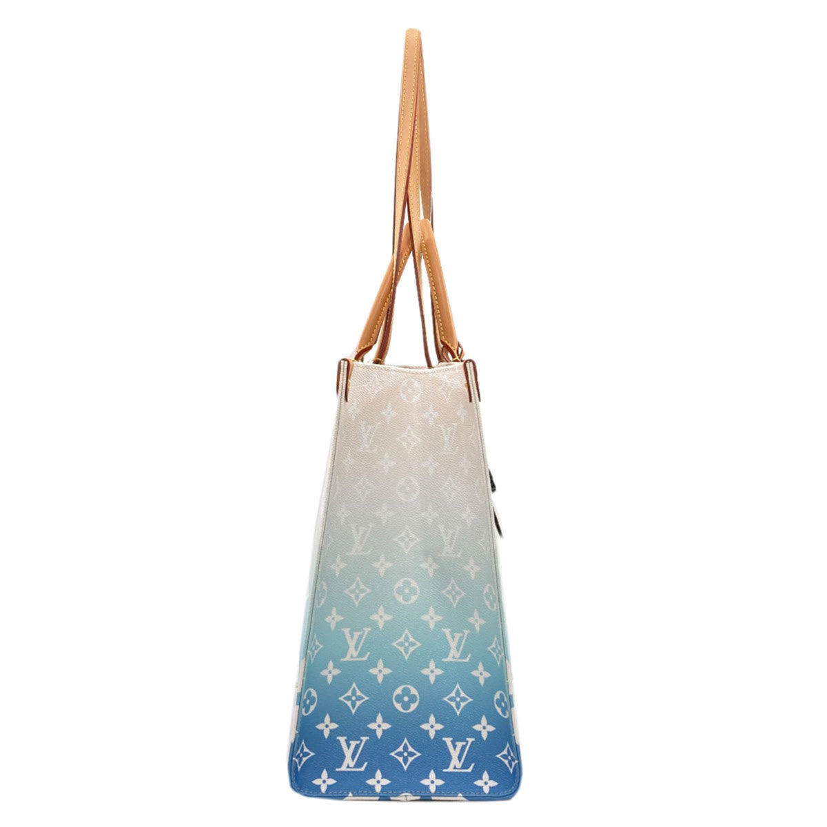 Louis Vuitton Light Blue White Monogram Tote Bag (Pre-Owned)
